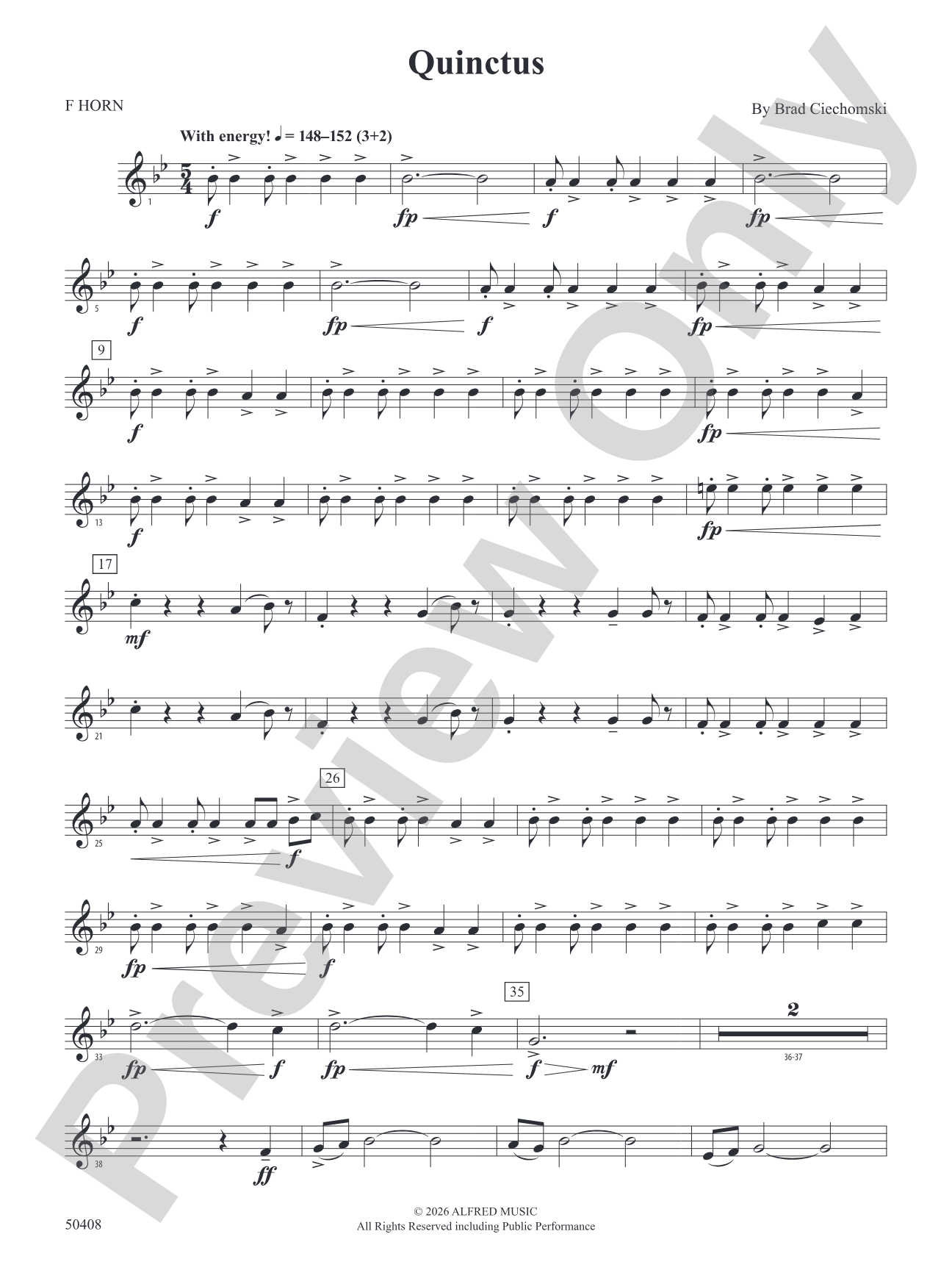 Quinctus: 1st F Horn
