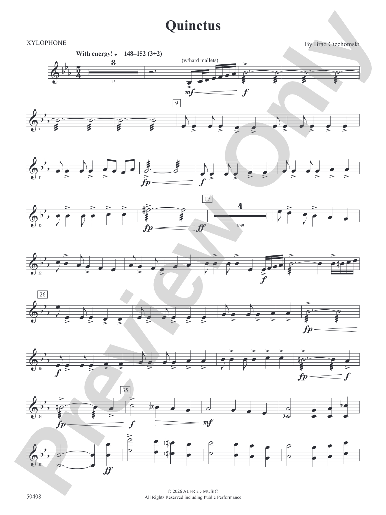 Quinctus: 2nd Mallet Percussion