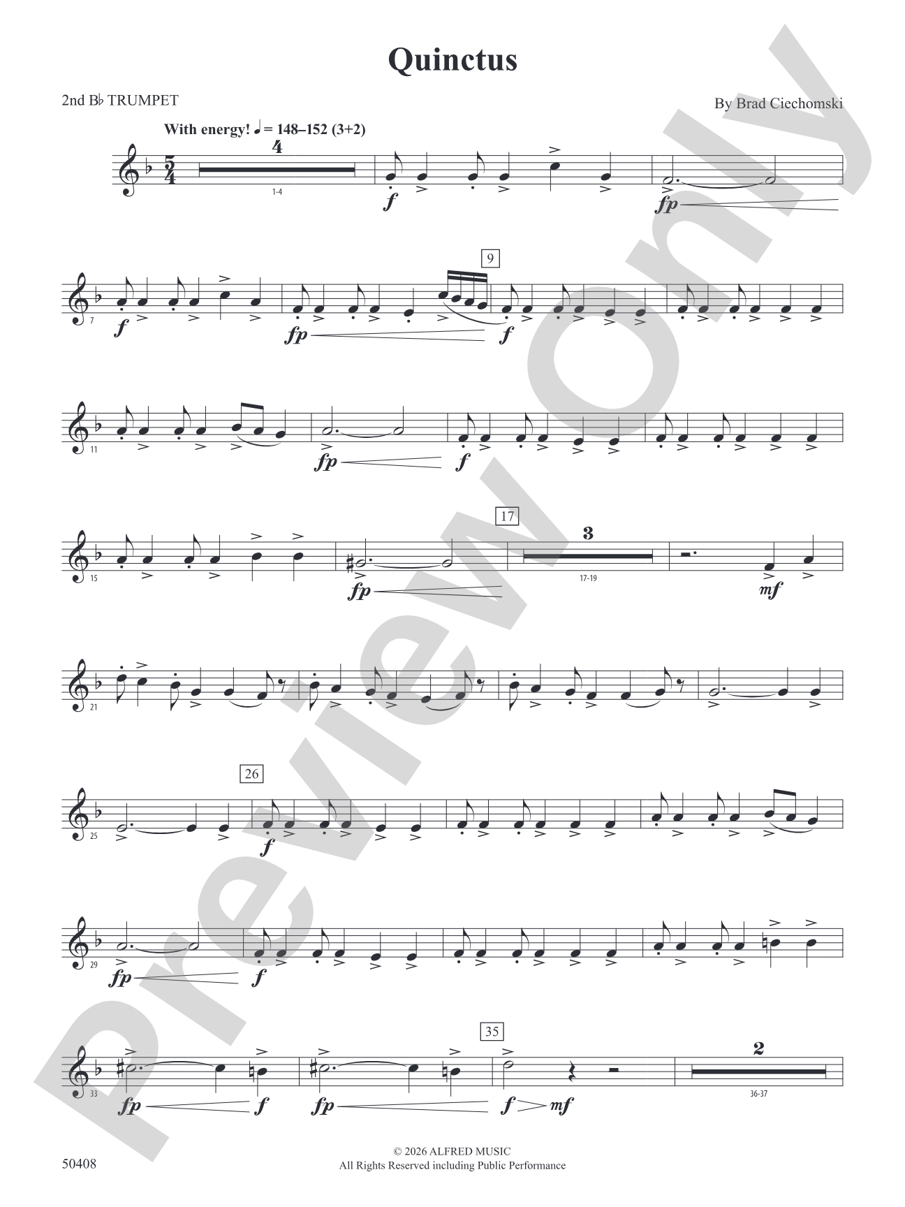 Quinctus: 2nd B-flat Trumpet