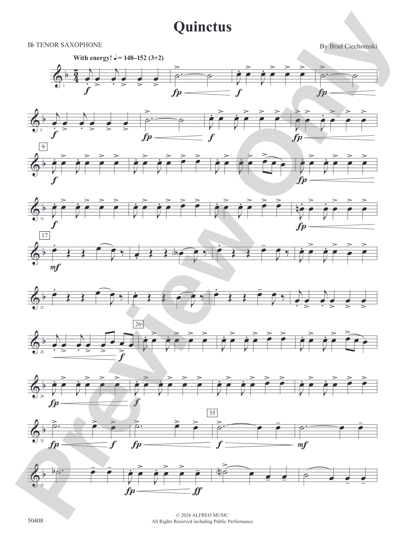 Quinctus: B-flat Tenor Saxophone