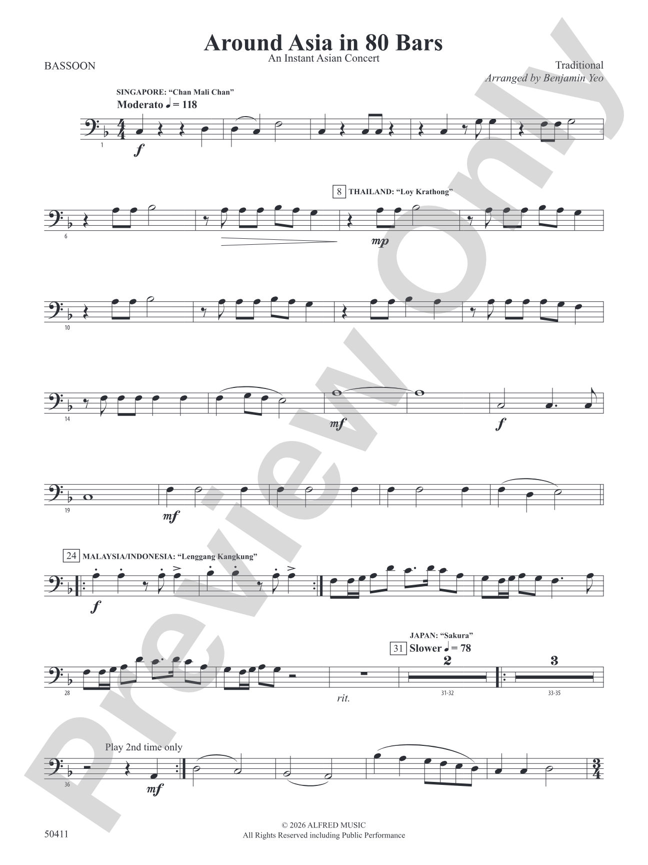 Around Asia in 80 Bars: Bassoon