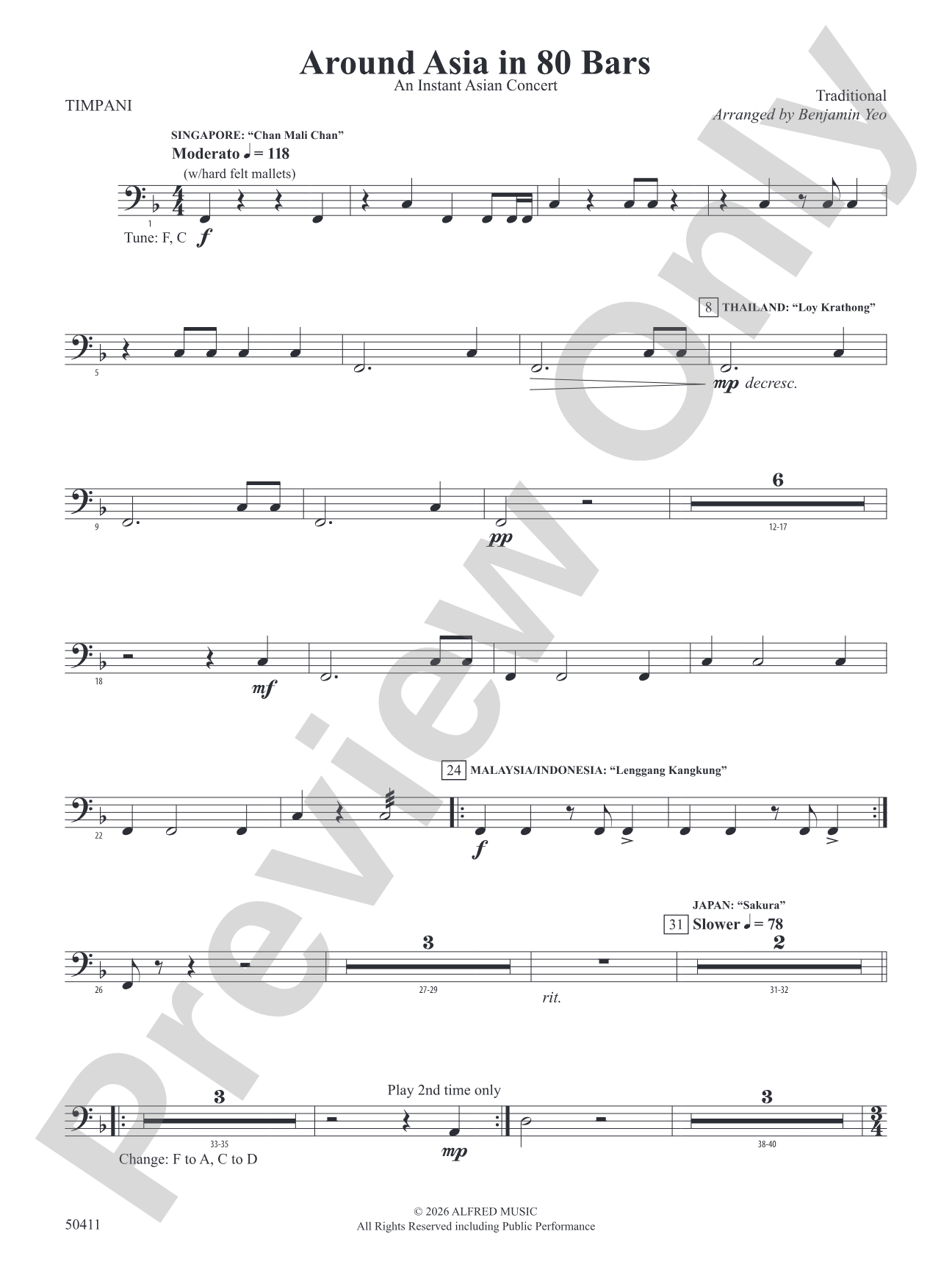 Around Asia in 80 Bars: Timpani