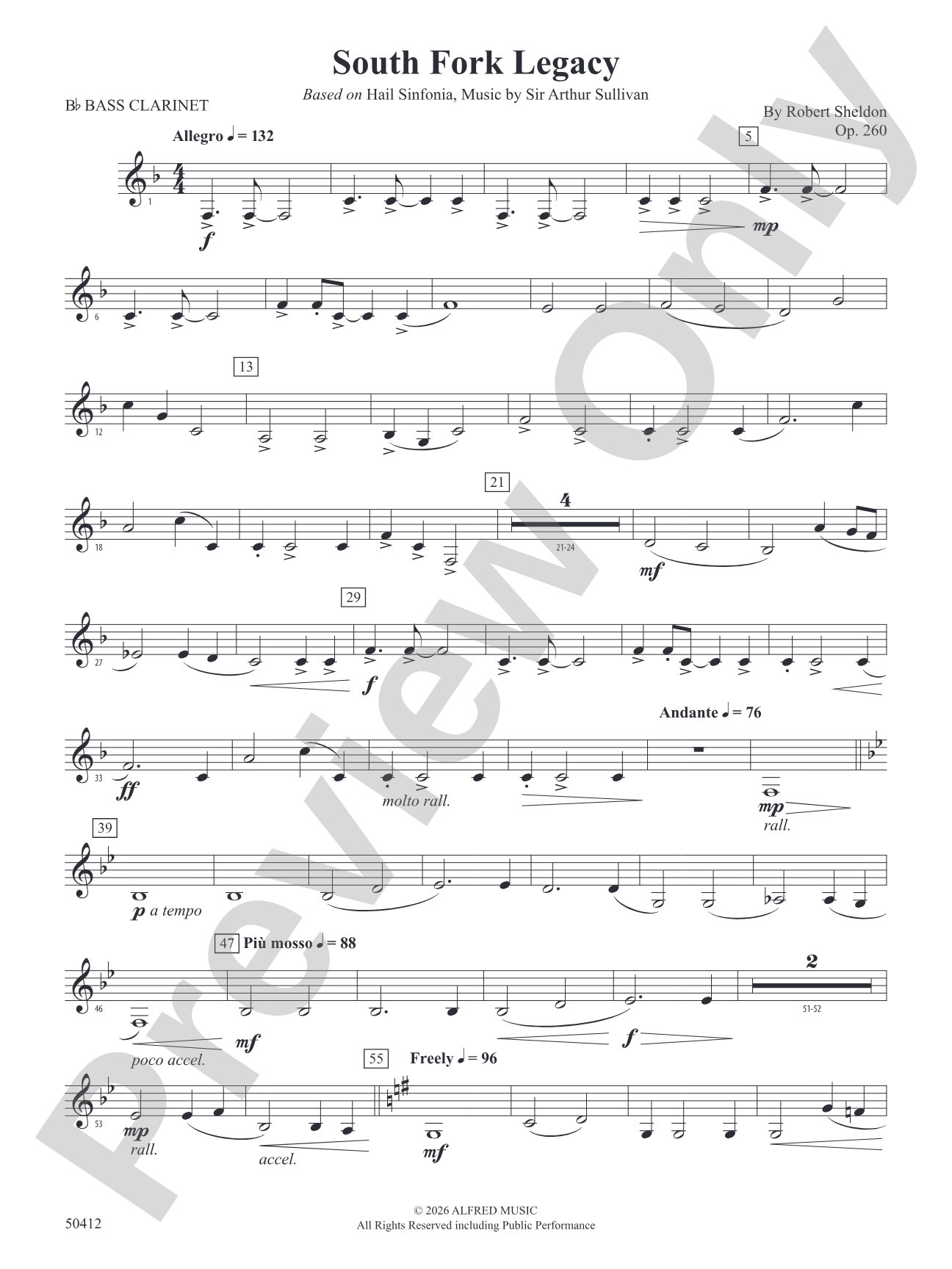 South Fork Legacy: B-flat Bass Clarinet