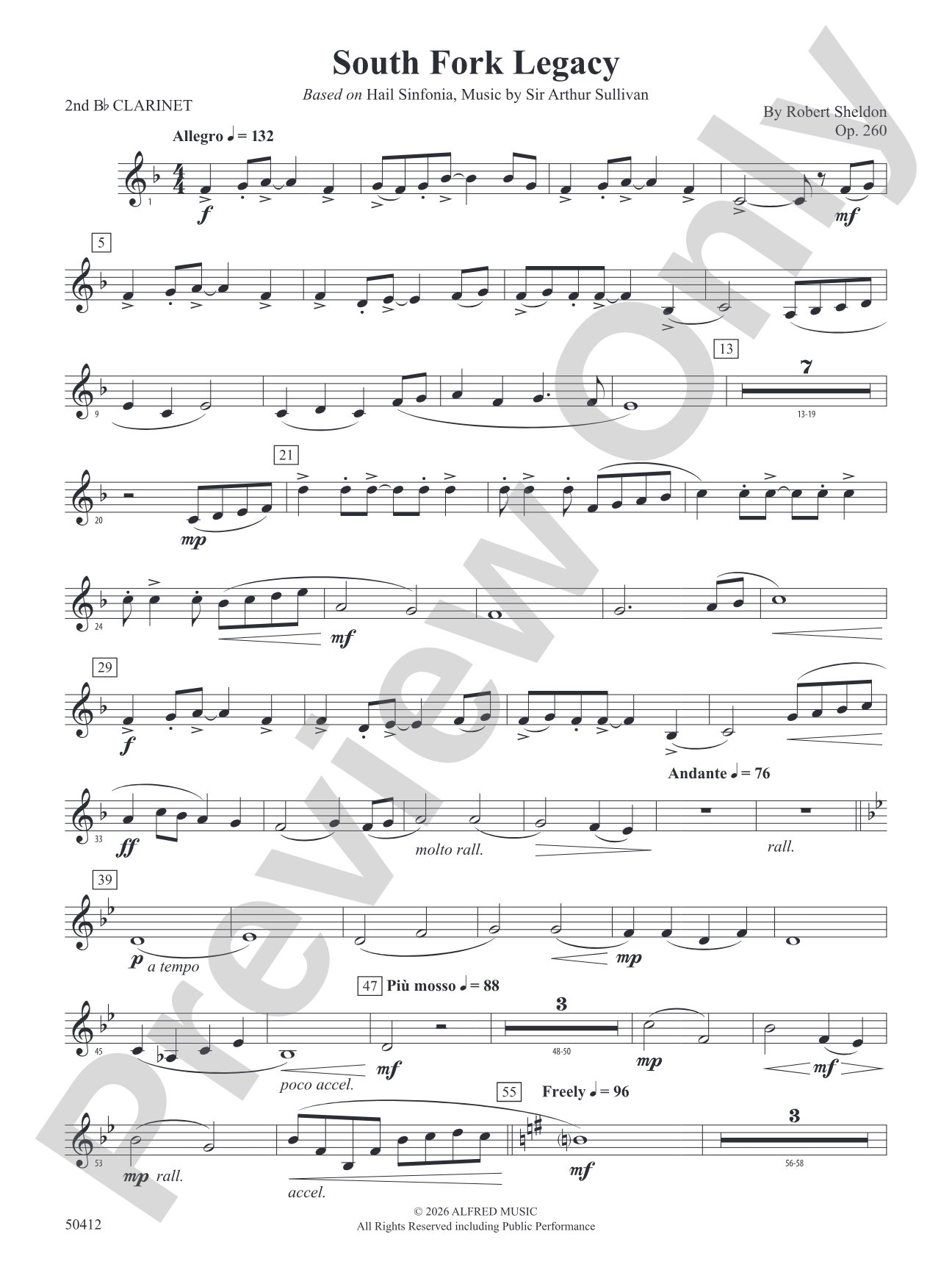 South Fork Legacy: 2nd B-flat Clarinet