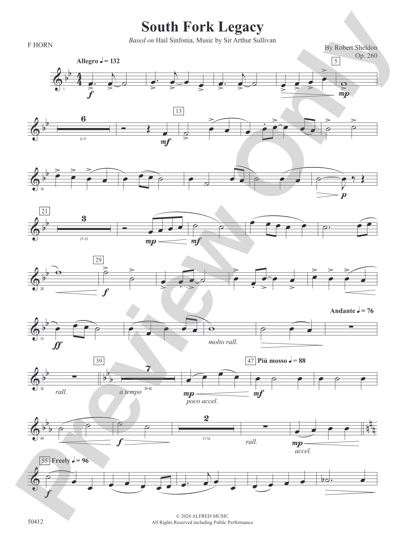 South Fork Legacy: 1st F Horn