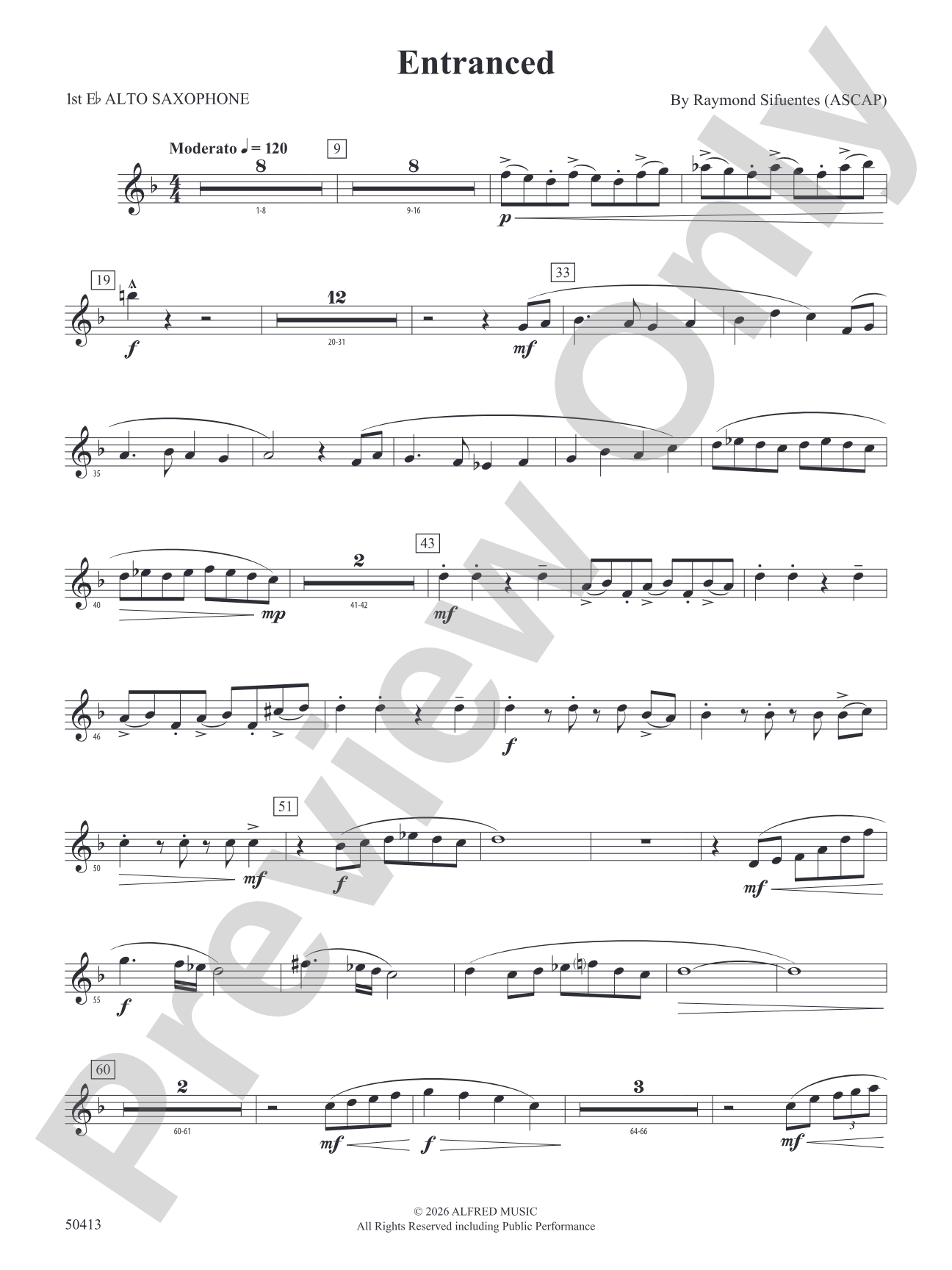 Entranced: E-flat Alto Saxophone