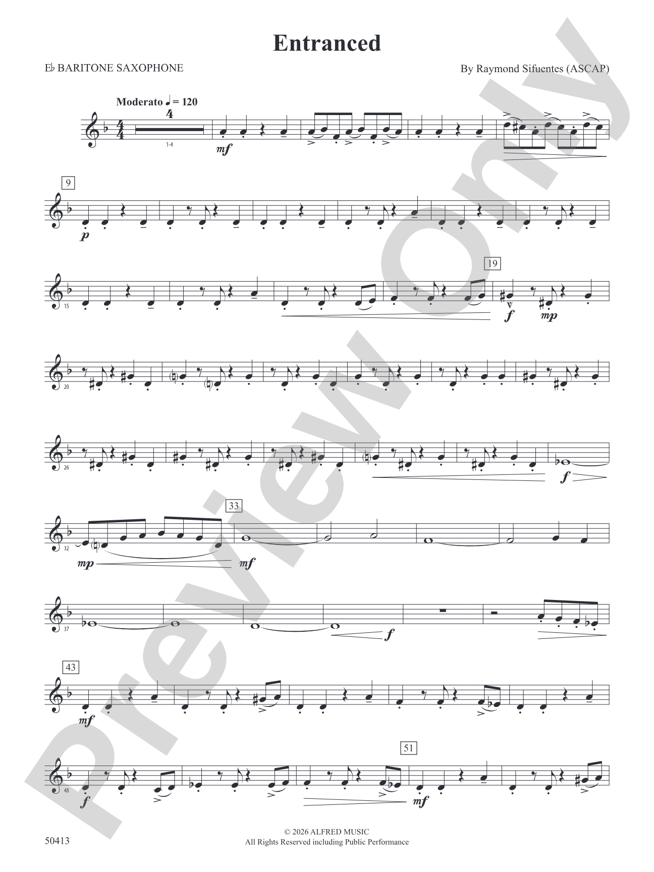 Entranced: E-flat Baritone Saxophone