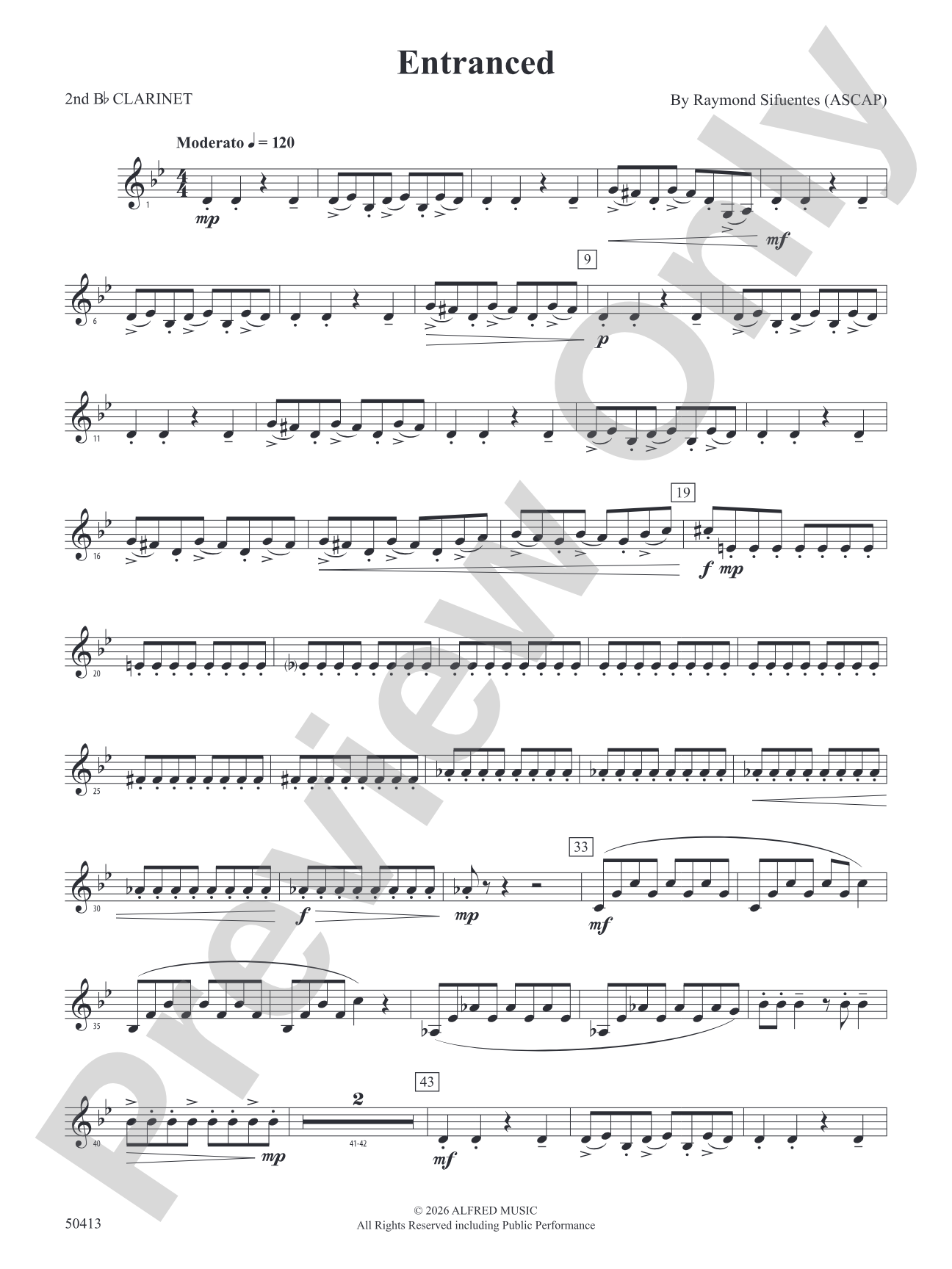 Entranced: 2nd B-flat Clarinet