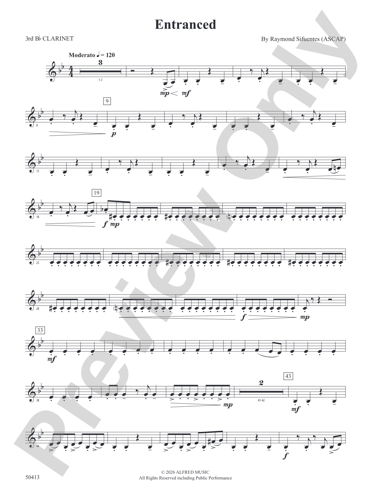 Entranced: 3rd B-flat Clarinet