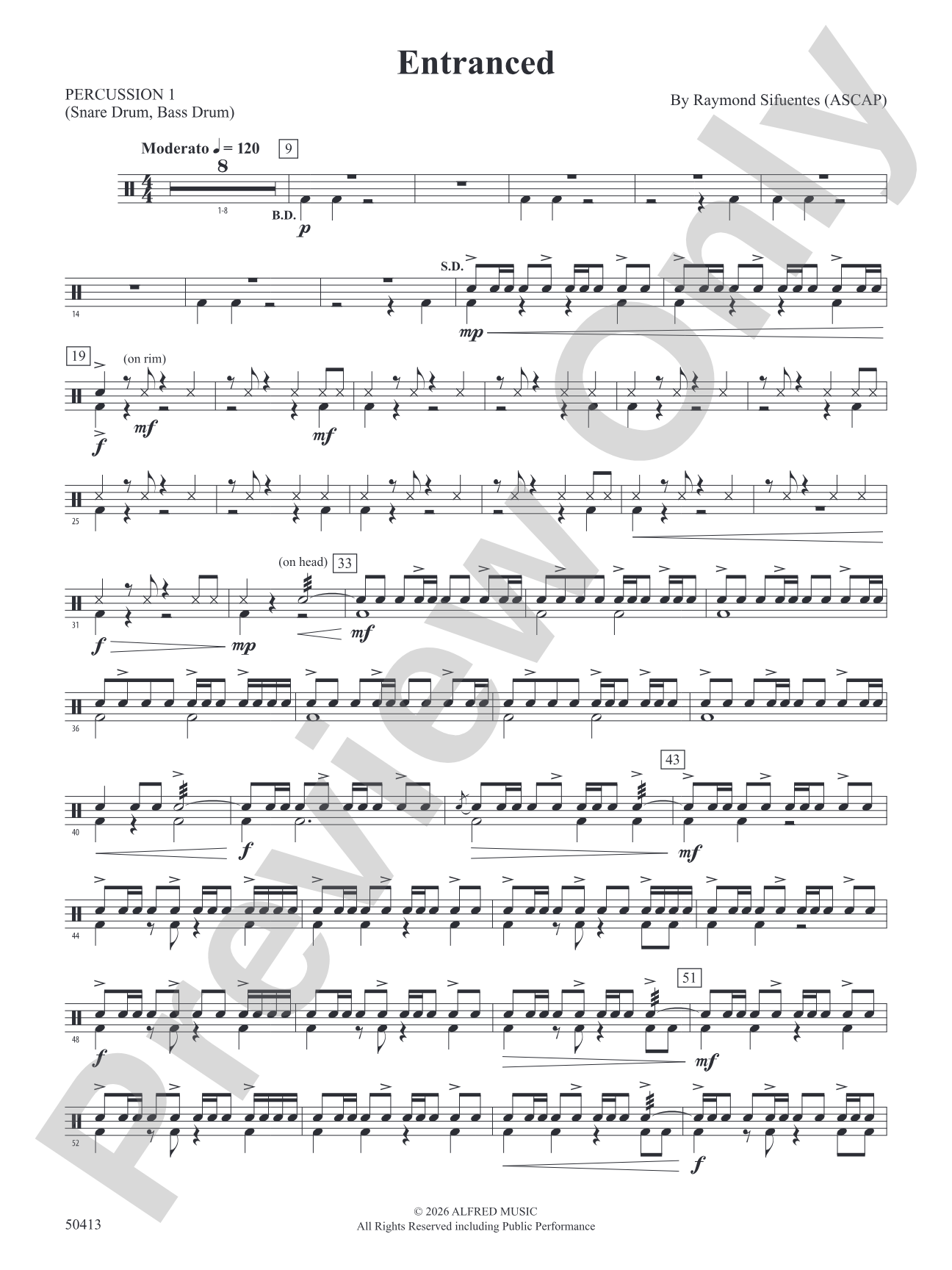Entranced: 1st Percussion