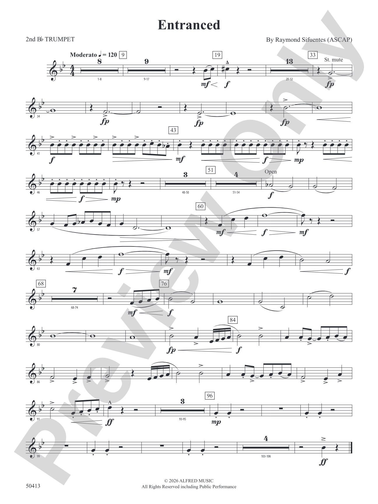 Entranced: 2nd B-flat Trumpet