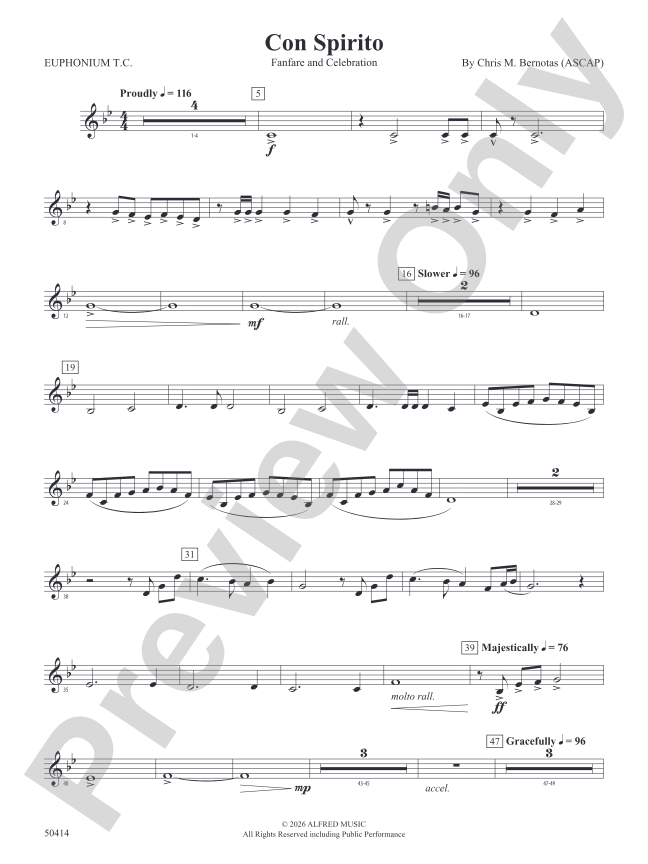 Con Spirito: Baritone T.C.