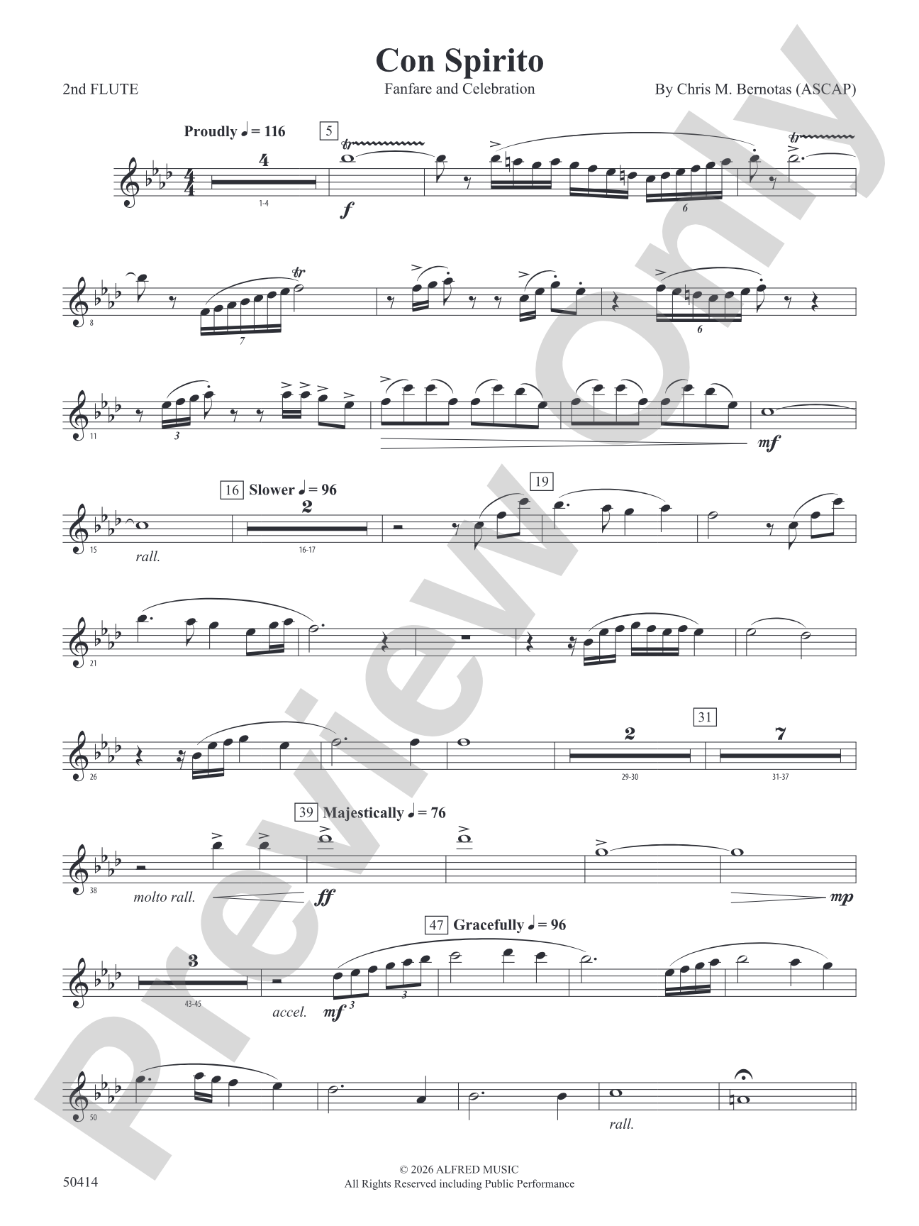 Con Spirito: 2nd Flute