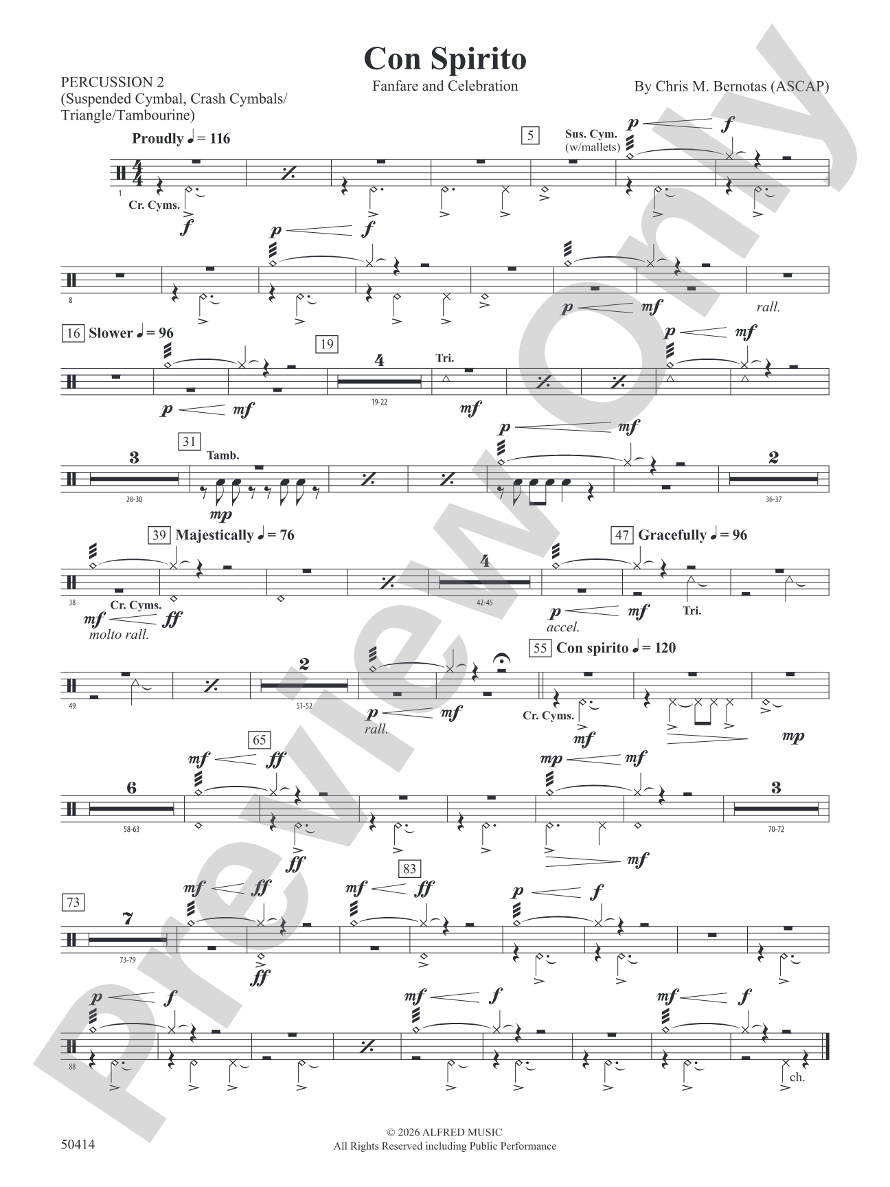 Con Spirito: 2nd Percussion