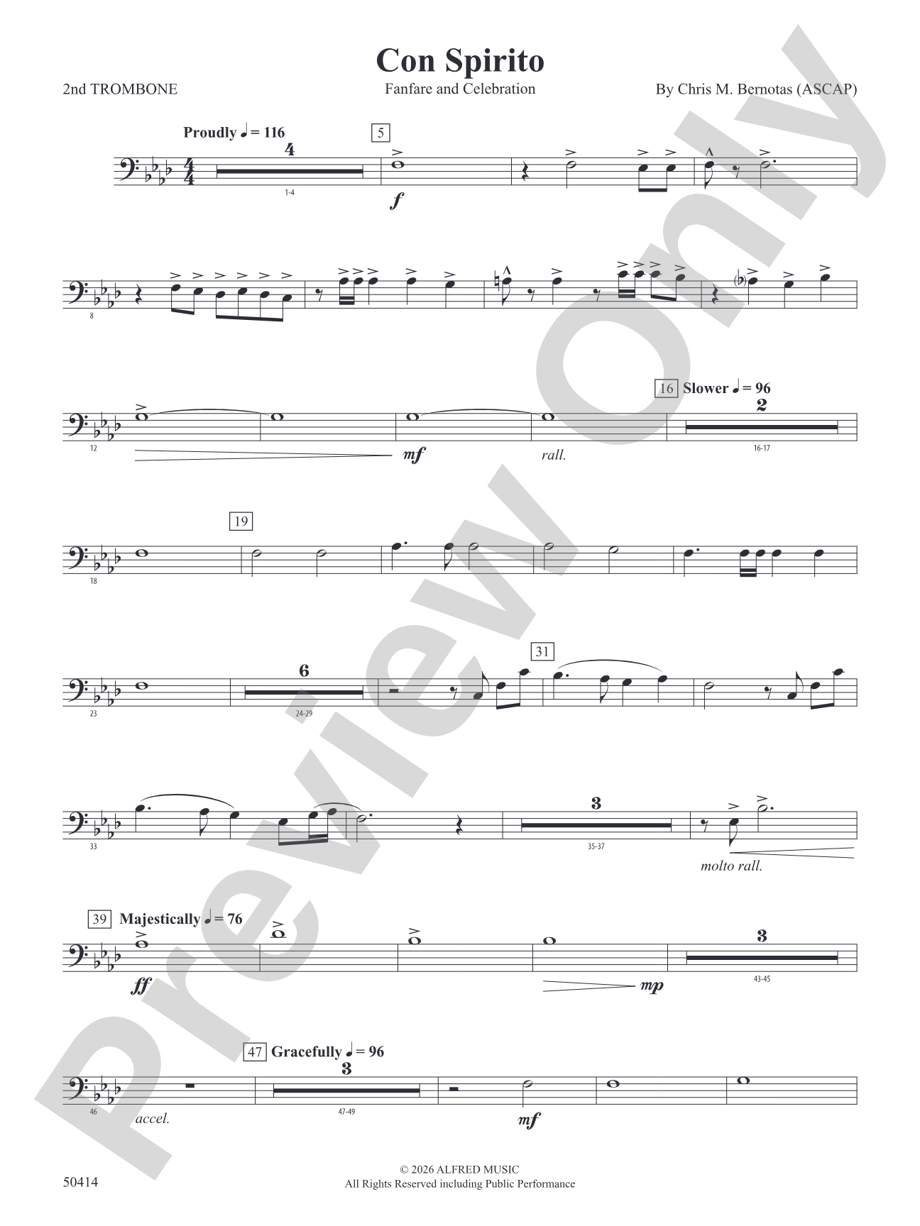 Con Spirito: 2nd Trombone