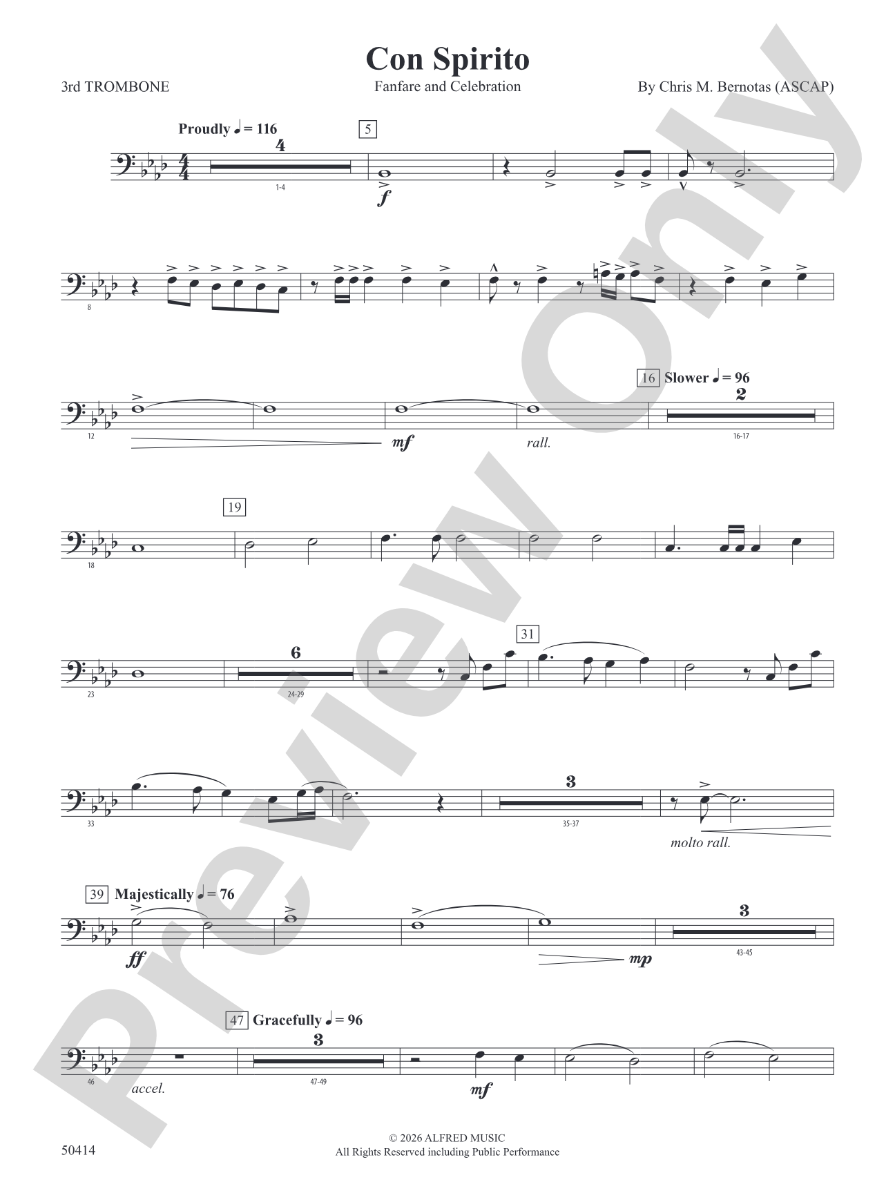 Con Spirito: 3rd Trombone