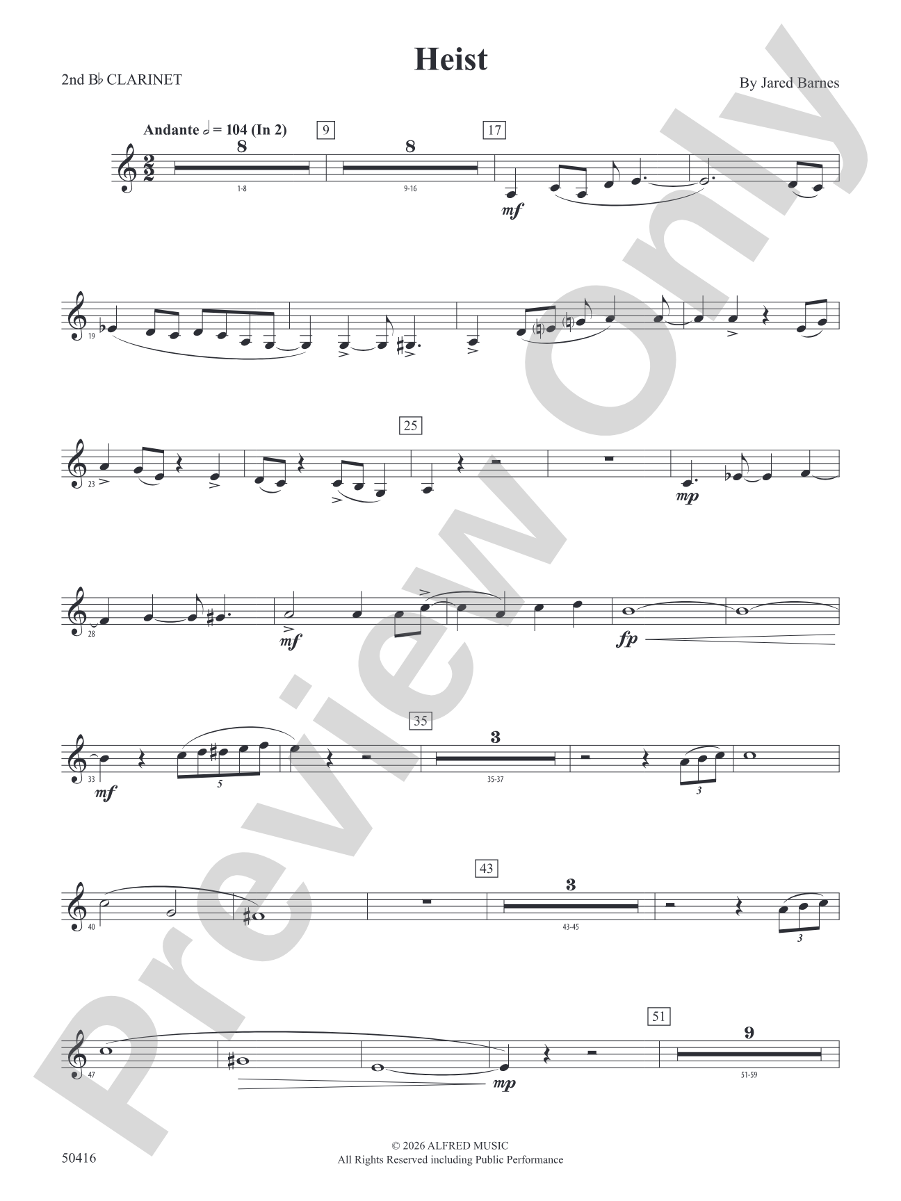 Heist: 2nd B-flat Clarinet