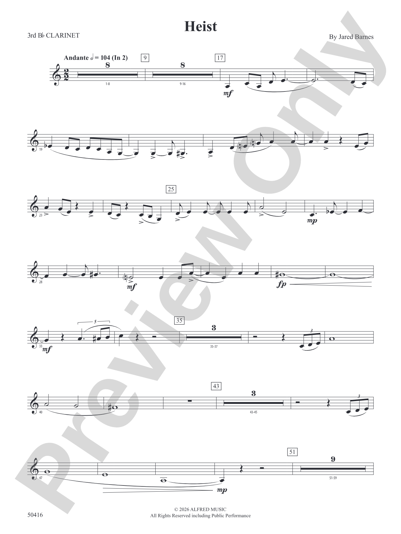 Heist: 3rd B-flat Clarinet