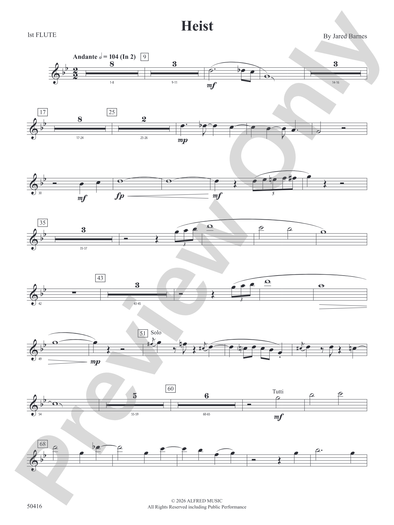 Heist: Flute
