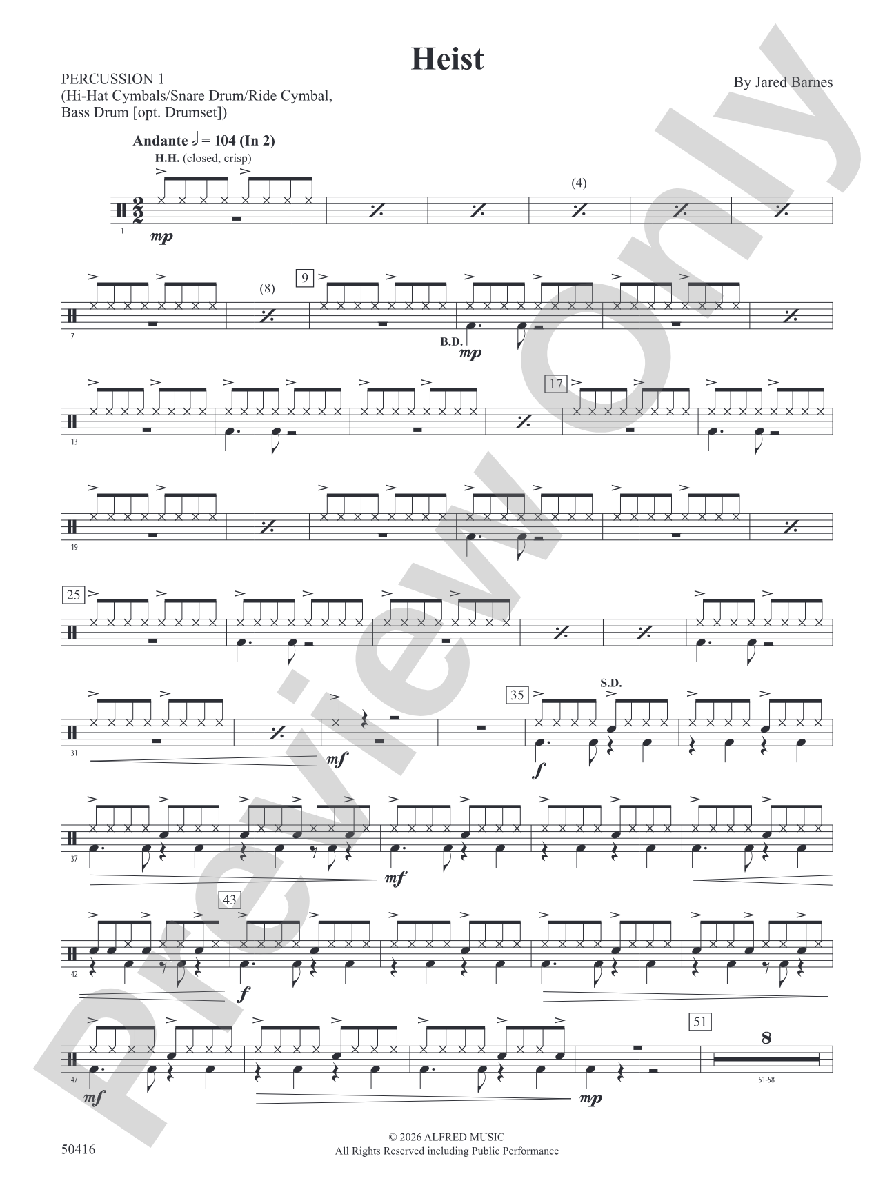 Heist: 1st Percussion