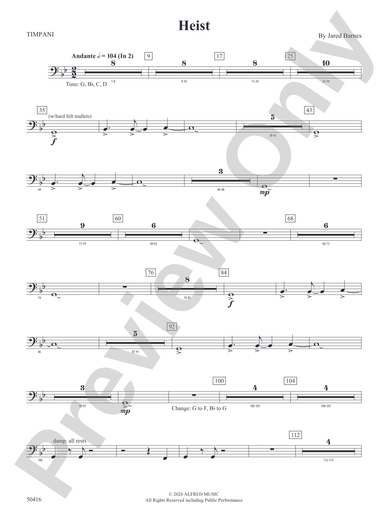 Heist: Timpani