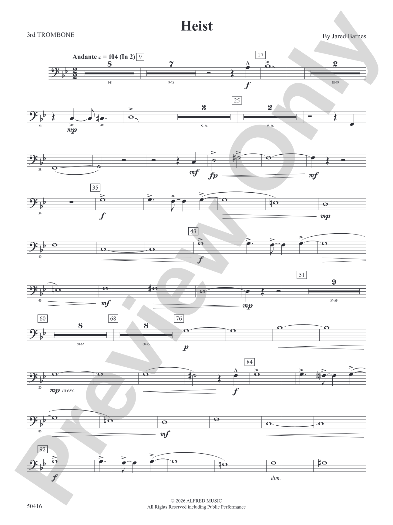 Heist: 3rd Trombone