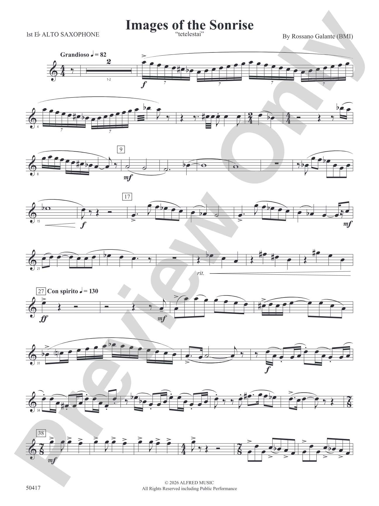 Images of the Sonrise: E-flat Alto Saxophone