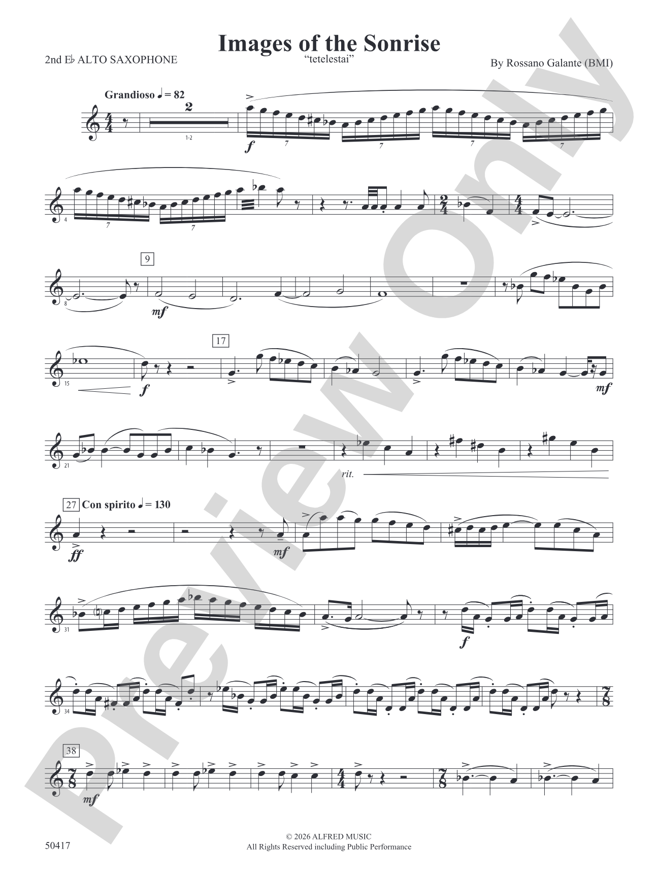 Images of the Sonrise: 2nd E-flat Alto Saxophone