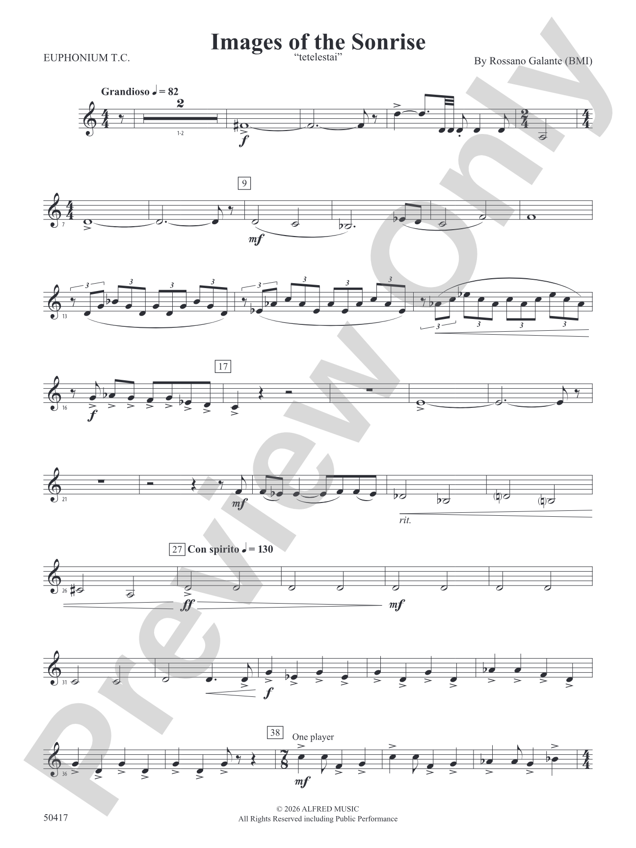 Images of the Sonrise: Baritone T.C.