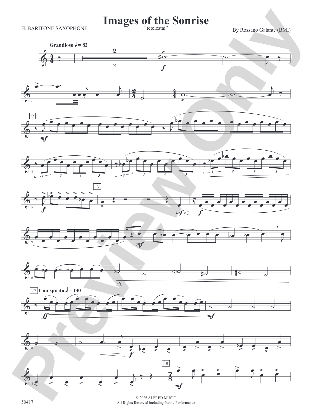 Images of the Sonrise: E-flat Baritone Saxophone