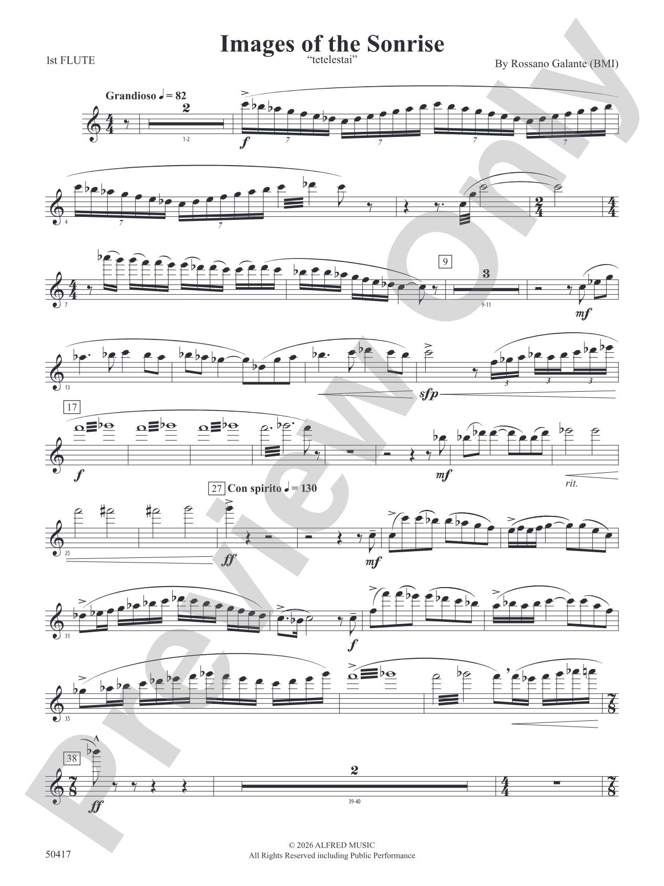 Images of the Sonrise: Flute