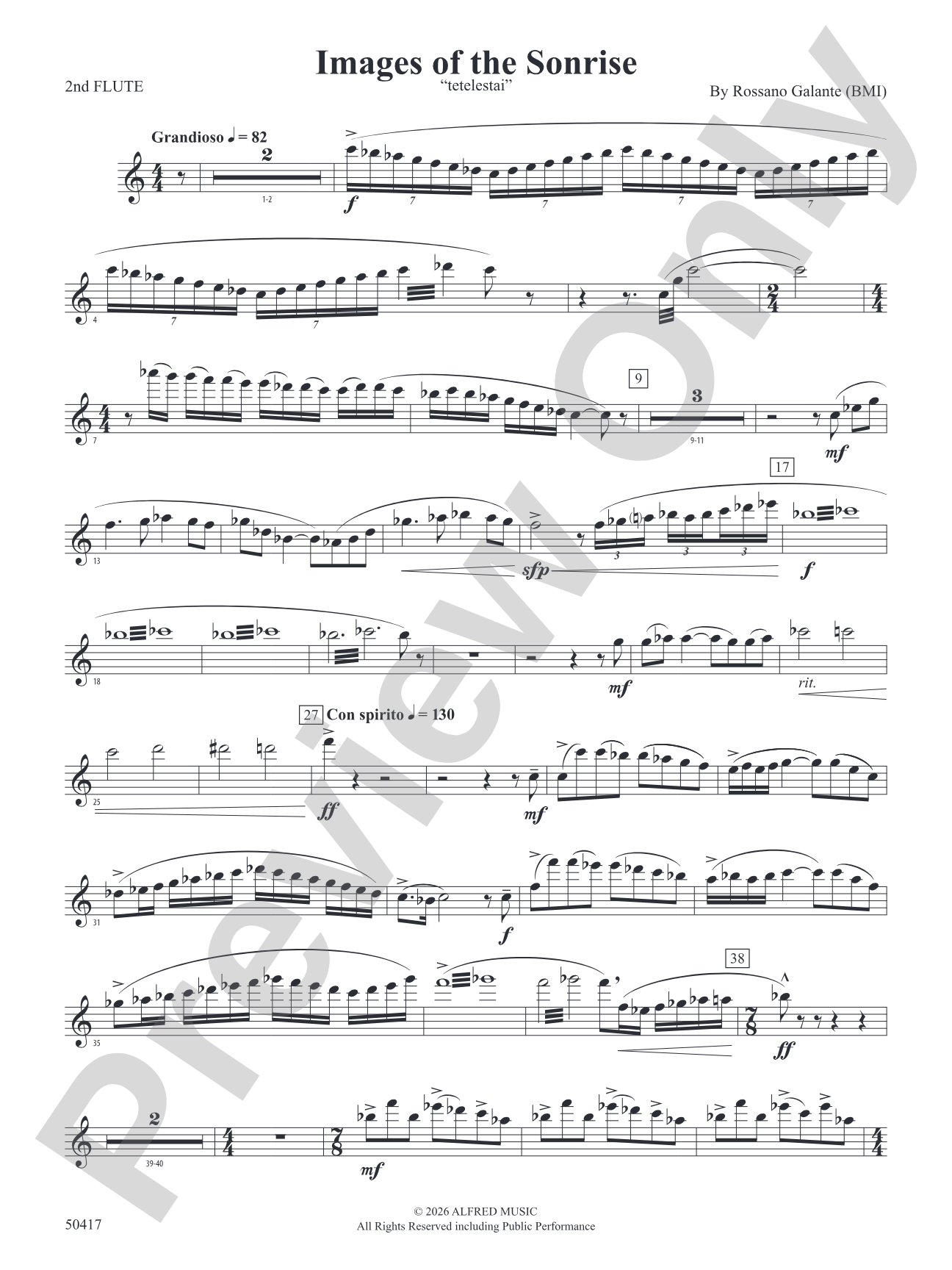 Images of the Sonrise: 2nd Flute