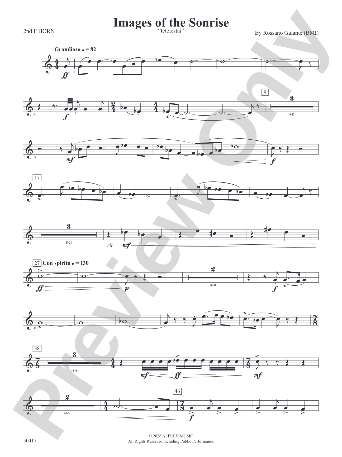 Images of the Sonrise: 2nd F Horn