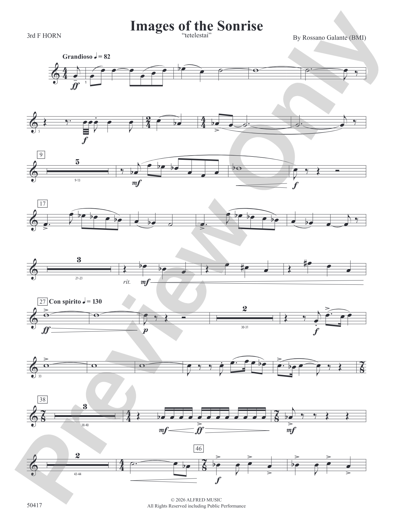 Images of the Sonrise: 3rd F Horn