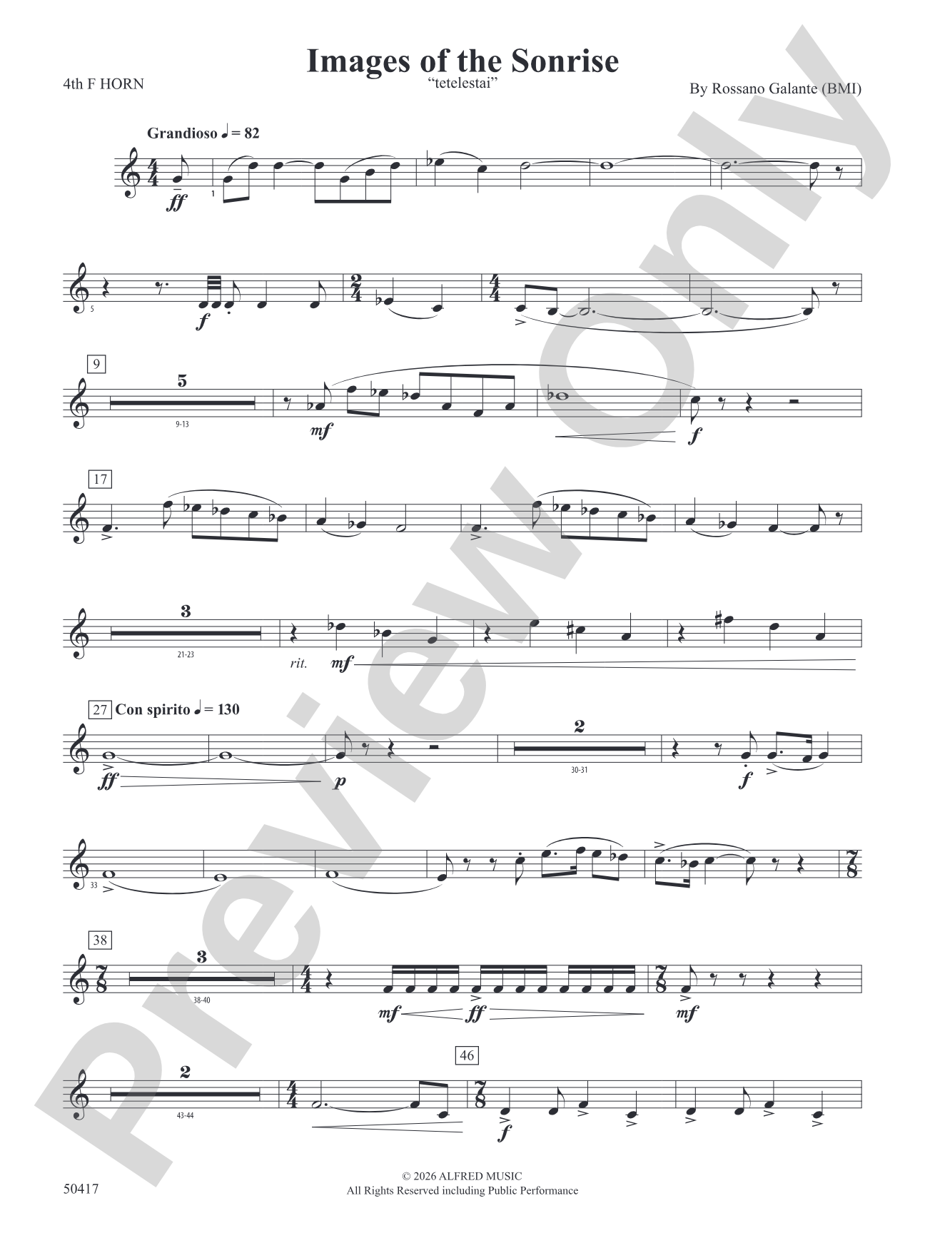 Images of the Sonrise: 4th F Horn