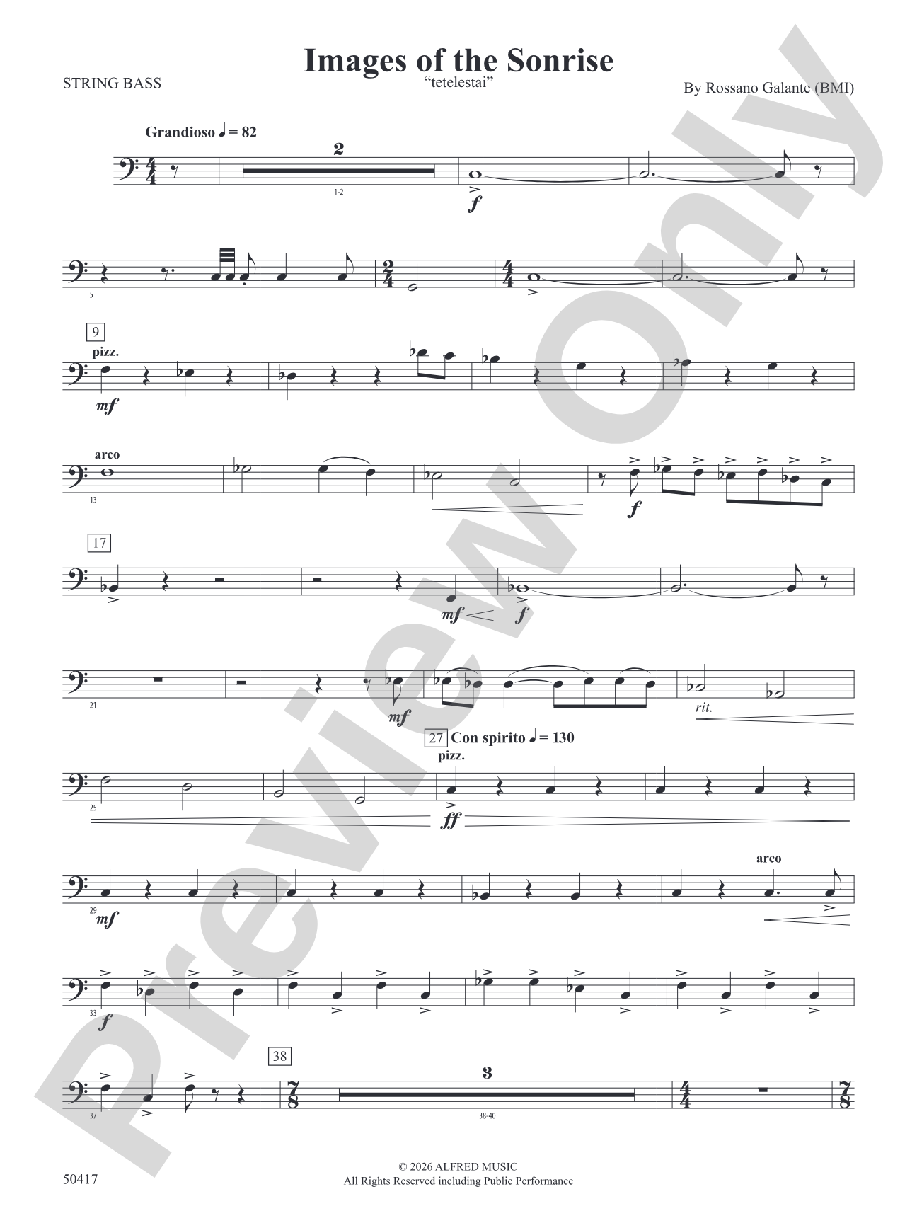Images of the Sonrise: String Bass