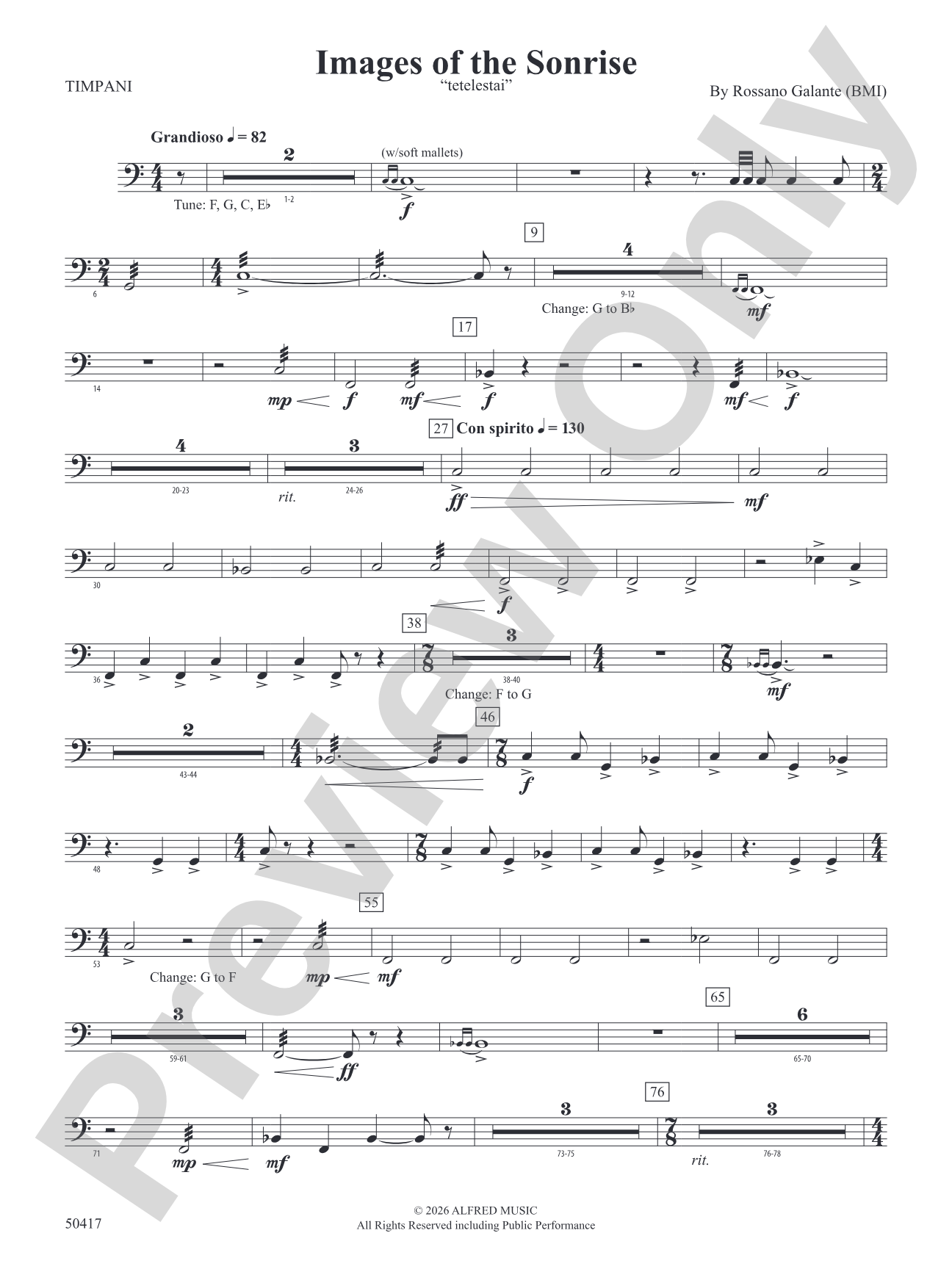 Images of the Sonrise: Timpani