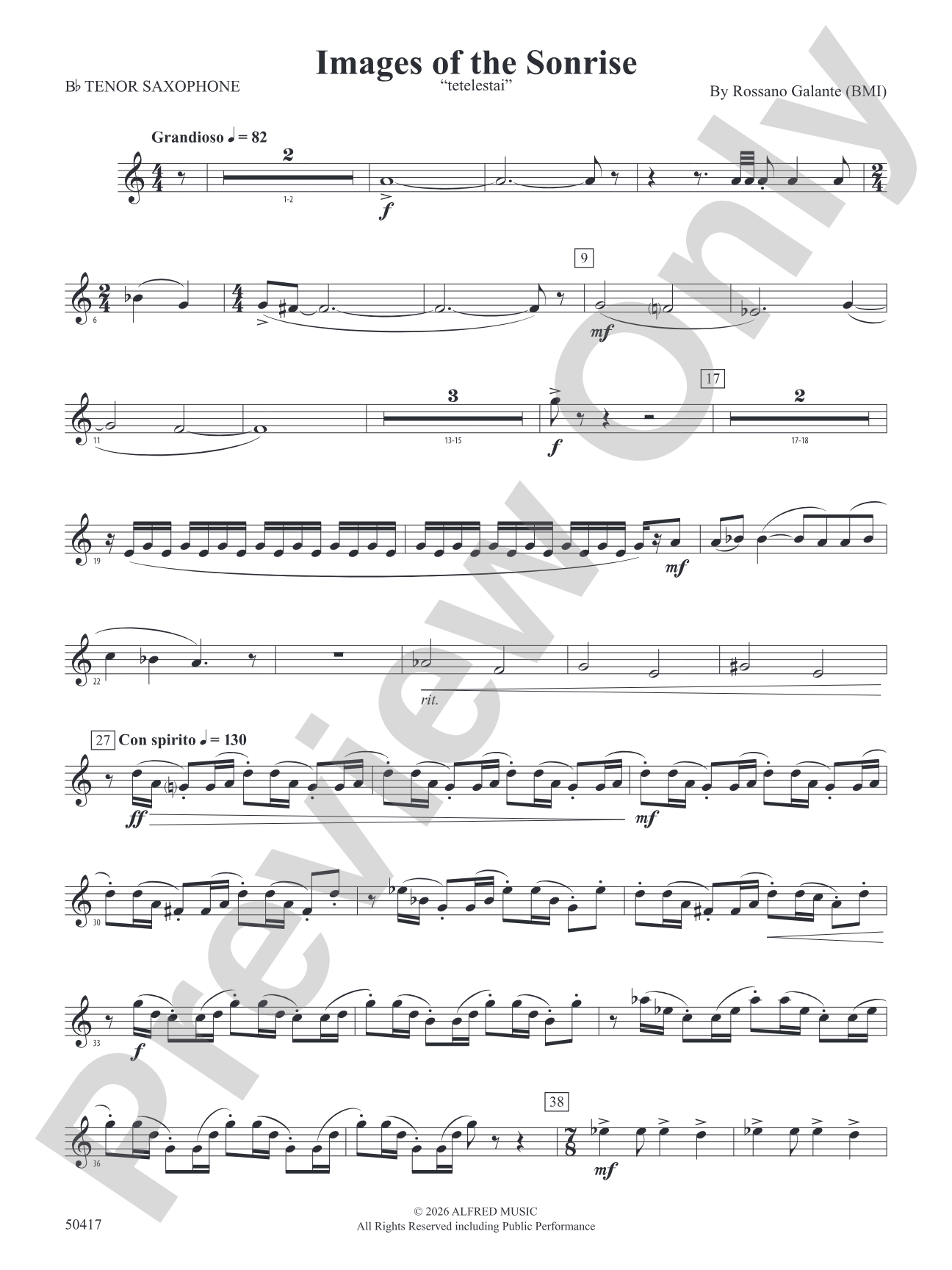 Images of the Sonrise: B-flat Tenor Saxophone