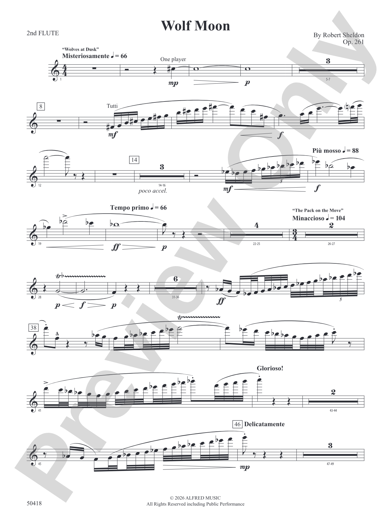 Wolf Moon: 2nd Flute