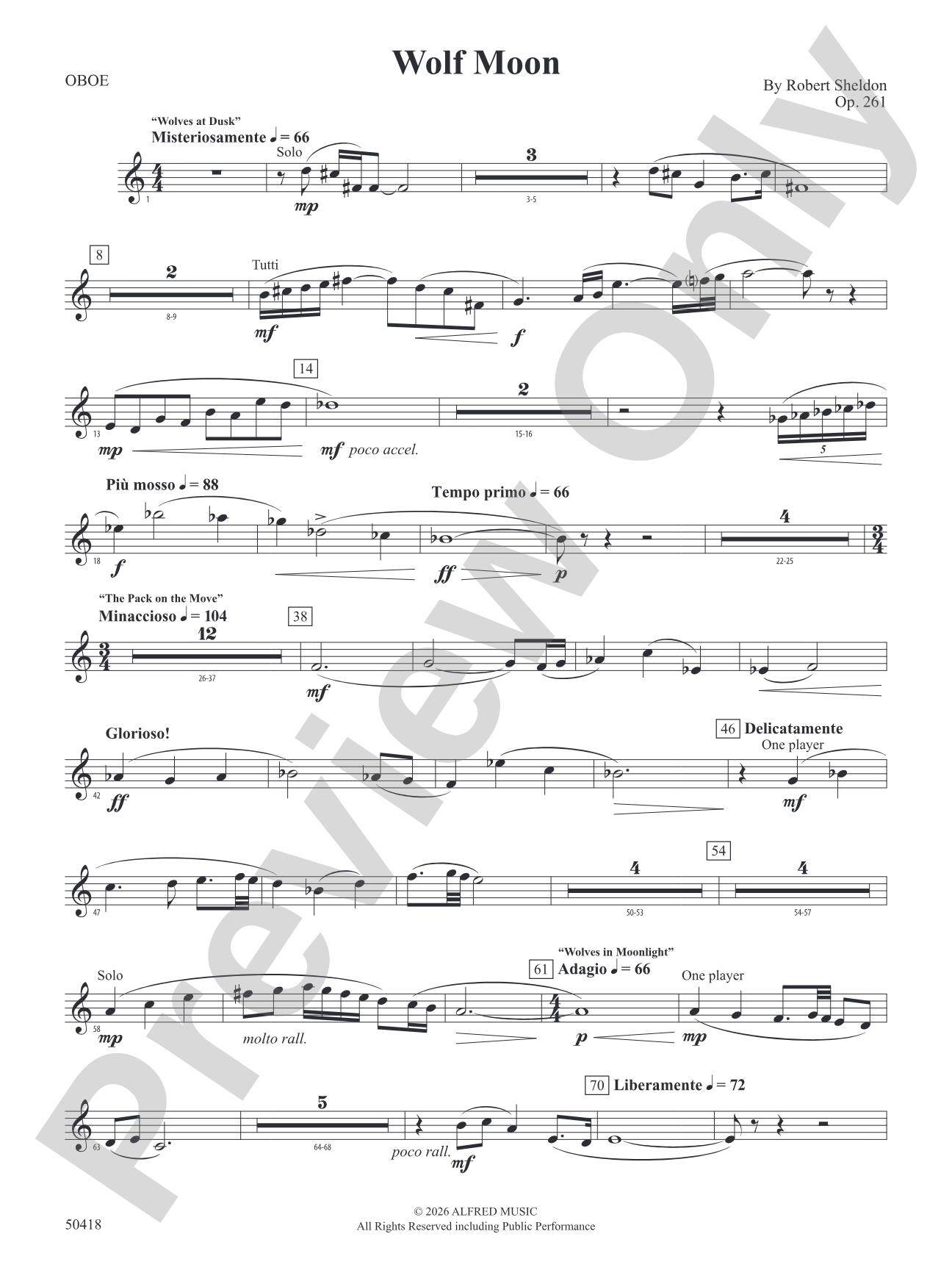 Wolf Moon: Oboe