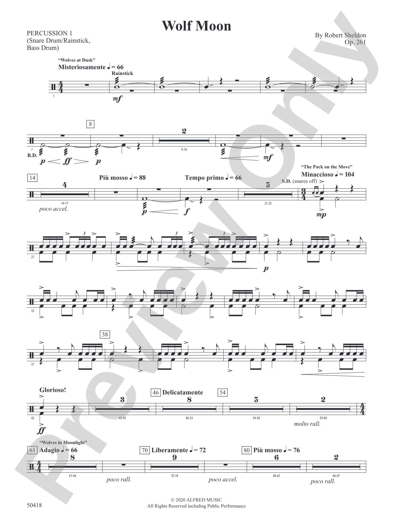 Wolf Moon: 1st Percussion