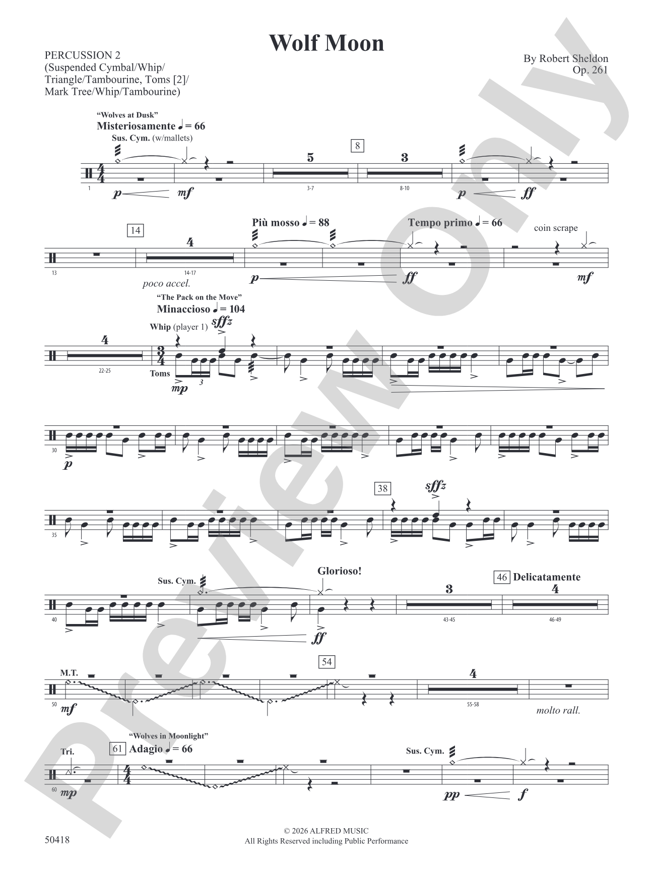 Wolf Moon: 2nd Percussion