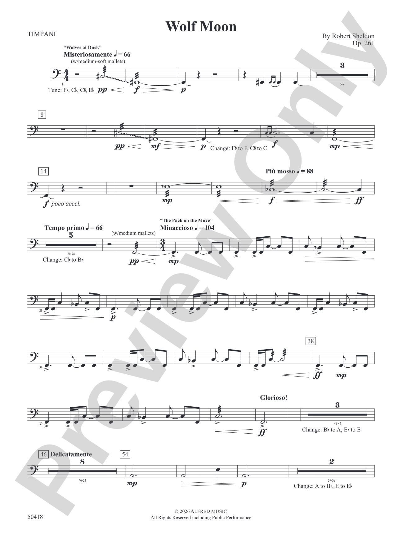 Wolf Moon: Timpani