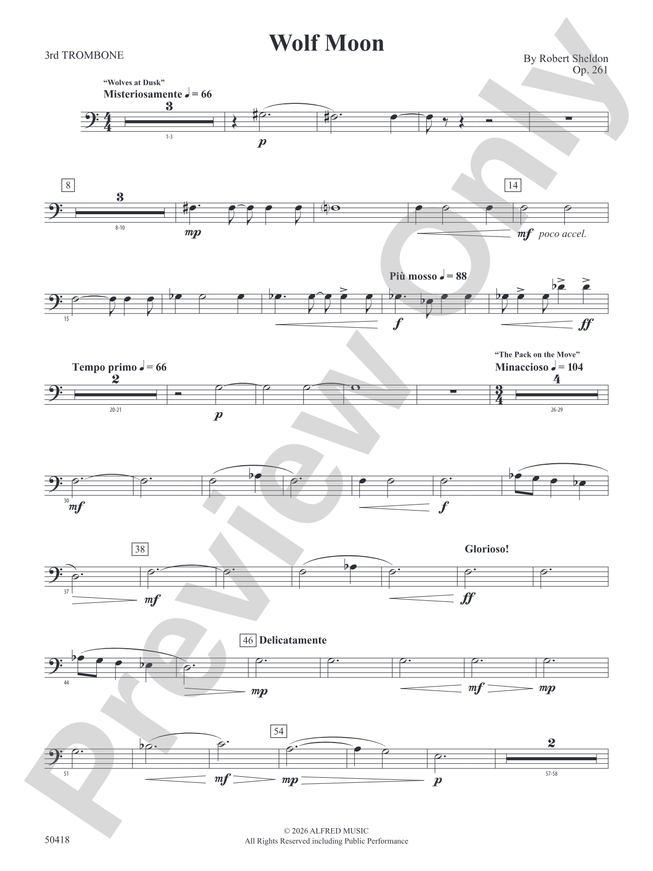 Wolf Moon: 3rd Trombone