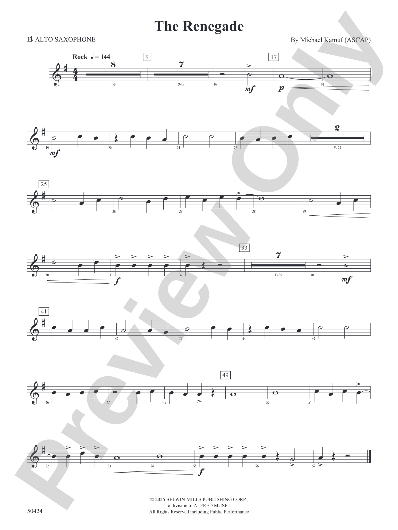 The Renegade: E-flat Alto Saxophone