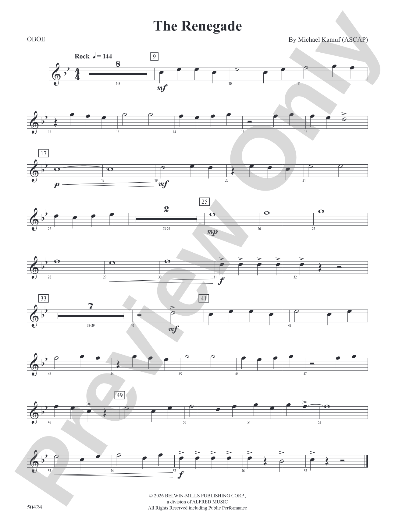 The Renegade: Oboe