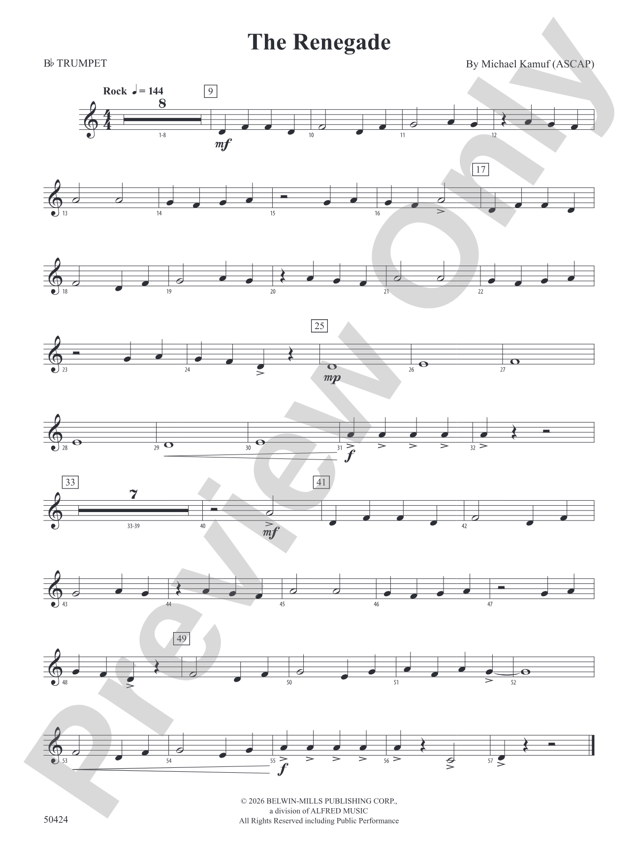 The Renegade: 1st B-flat Trumpet