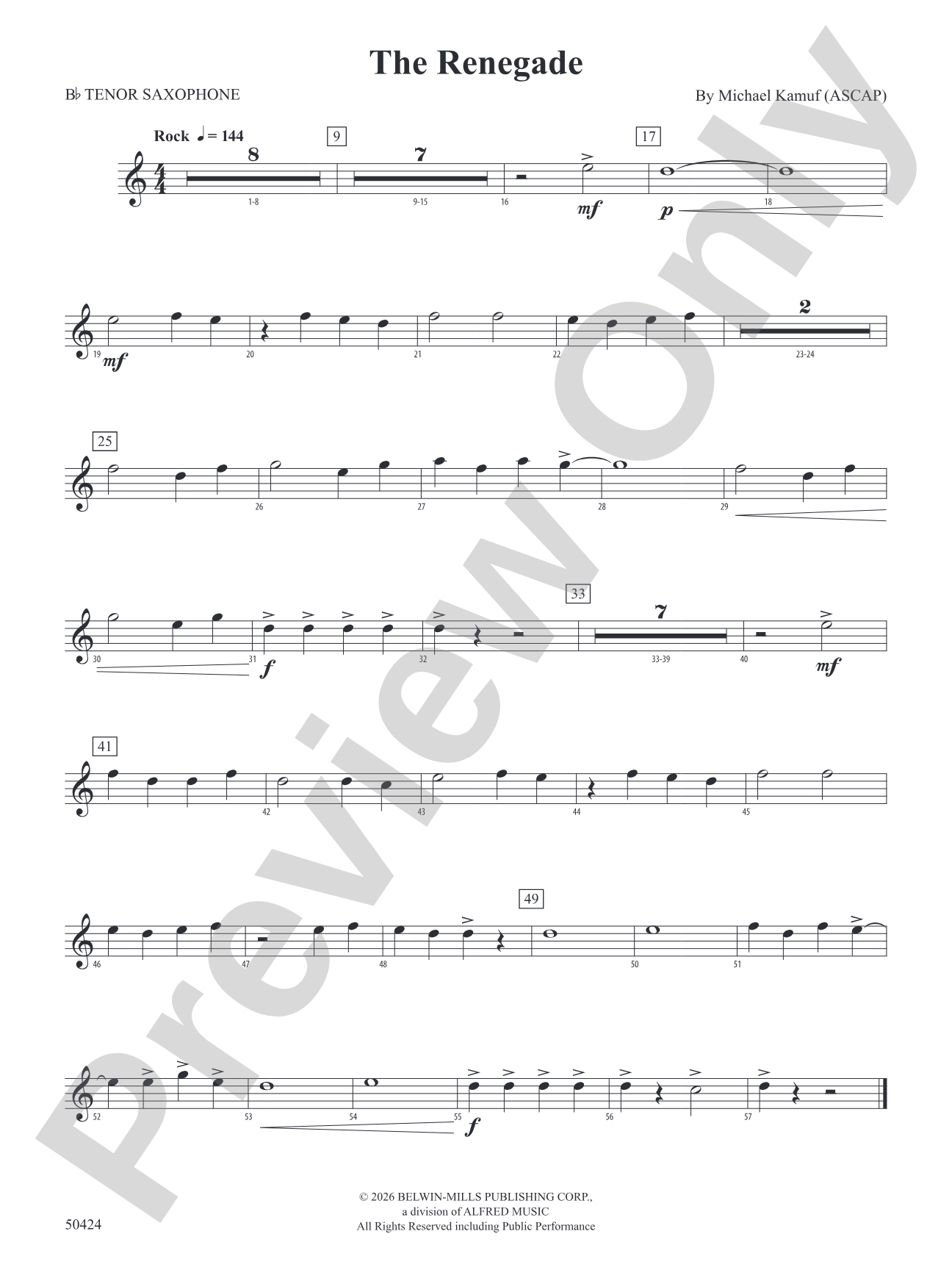 The Renegade: B-flat Tenor Saxophone
