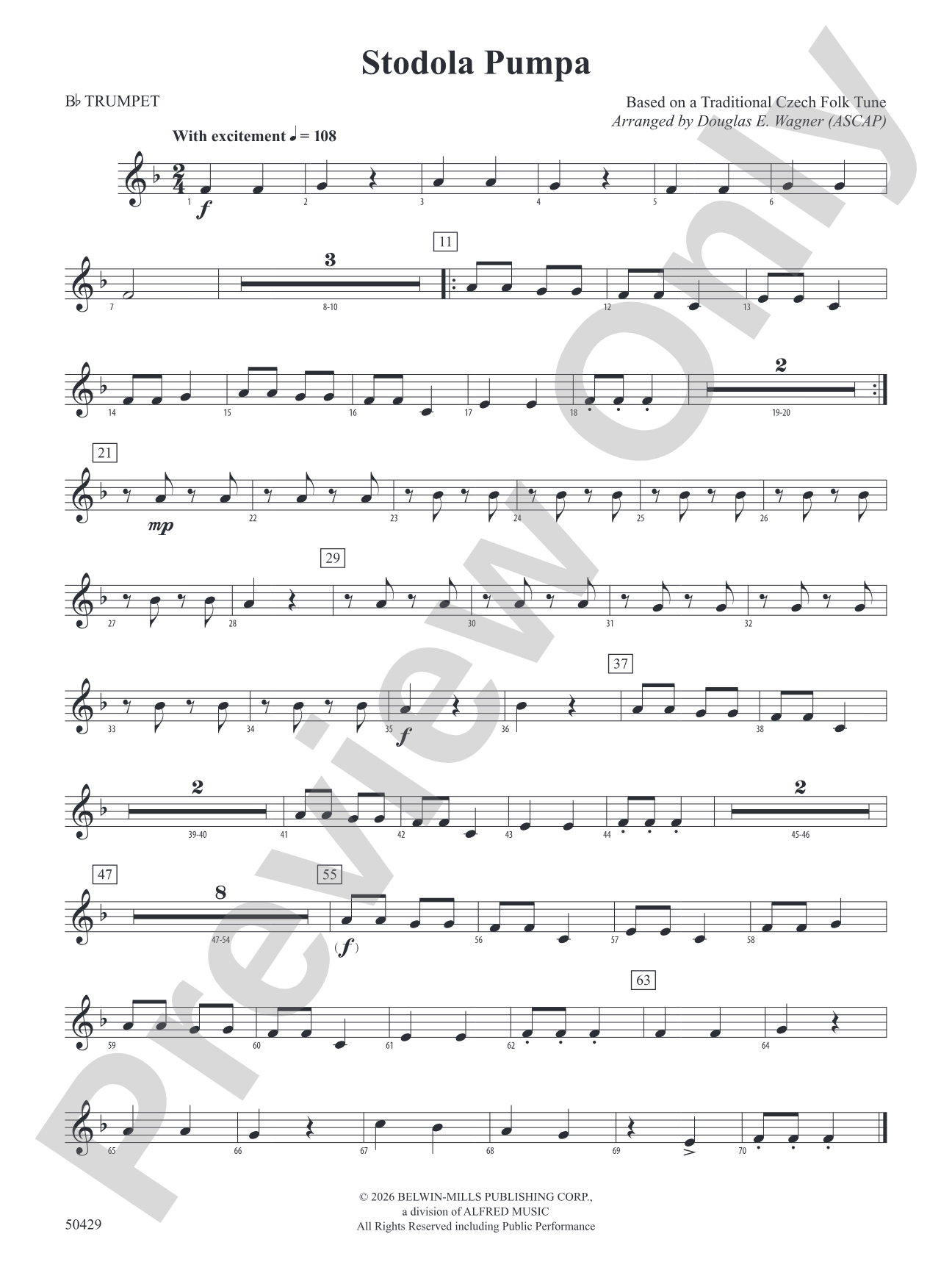 Stodola Pumpa: 1st B-flat Trumpet