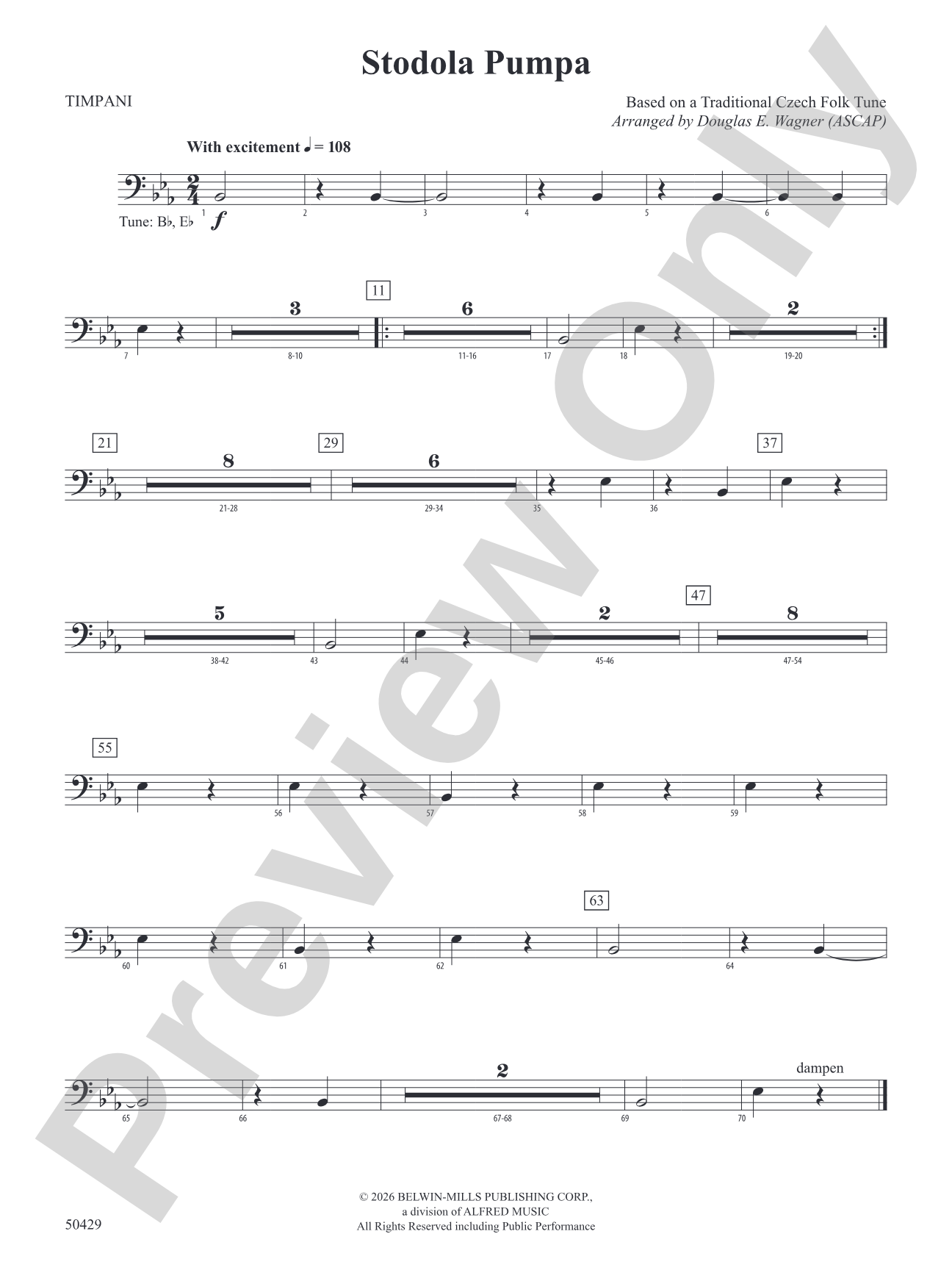 Stodola Pumpa: Timpani